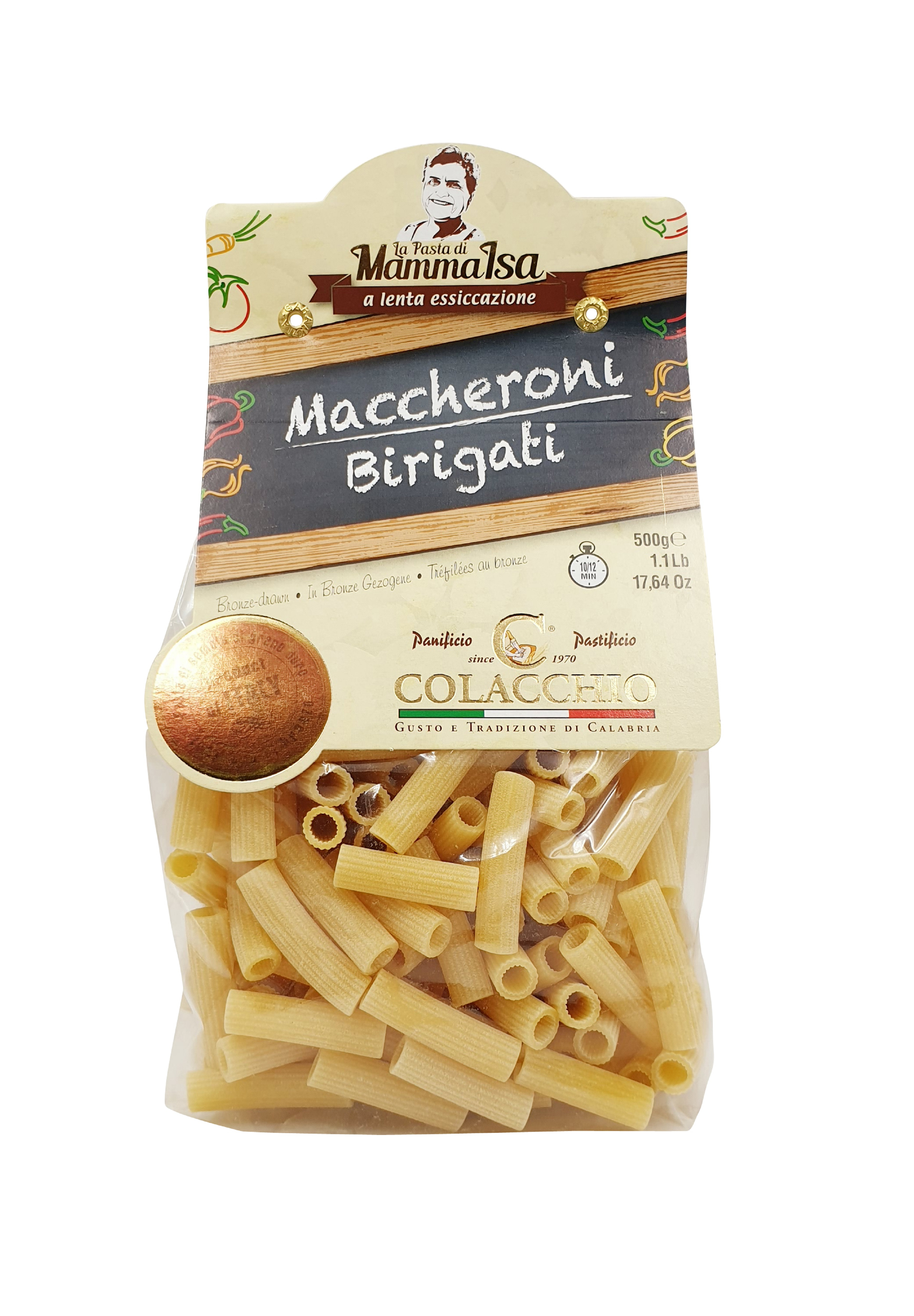 La Pasta di Mamma Isa, Maccheroni Birigati, Pasta, 0,5 kg