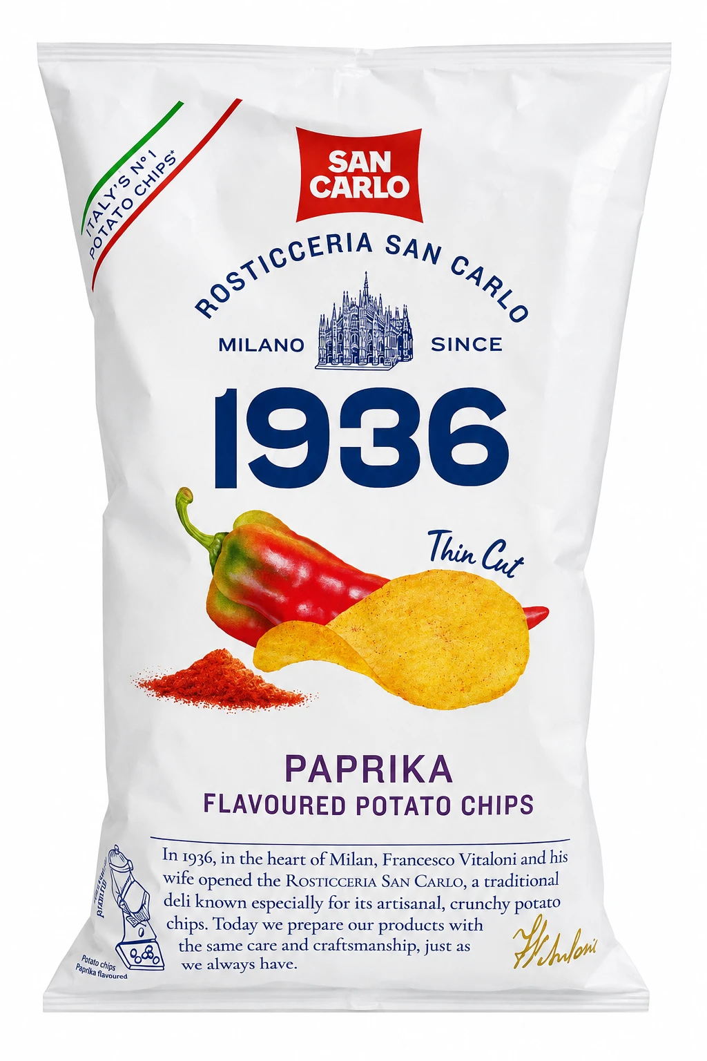 Chips Più Gusto Paprika Firenze 150 g