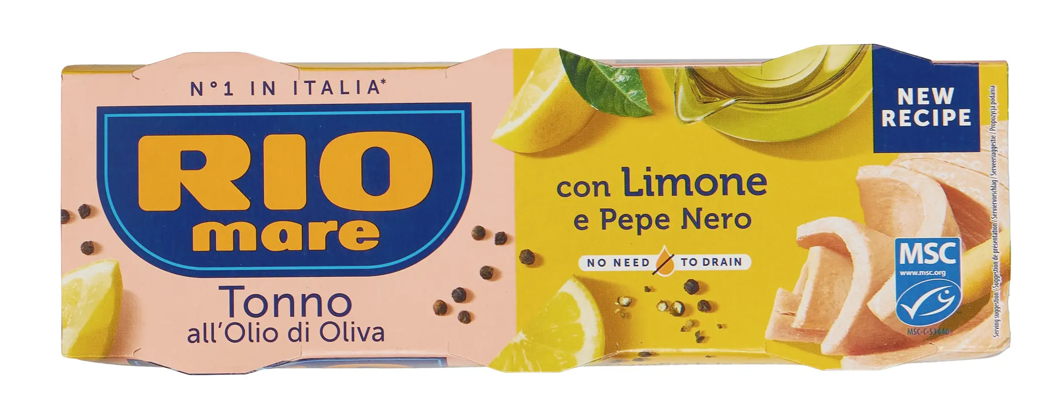 Tonno con Limone e Pepe Nero 3 x 65 g