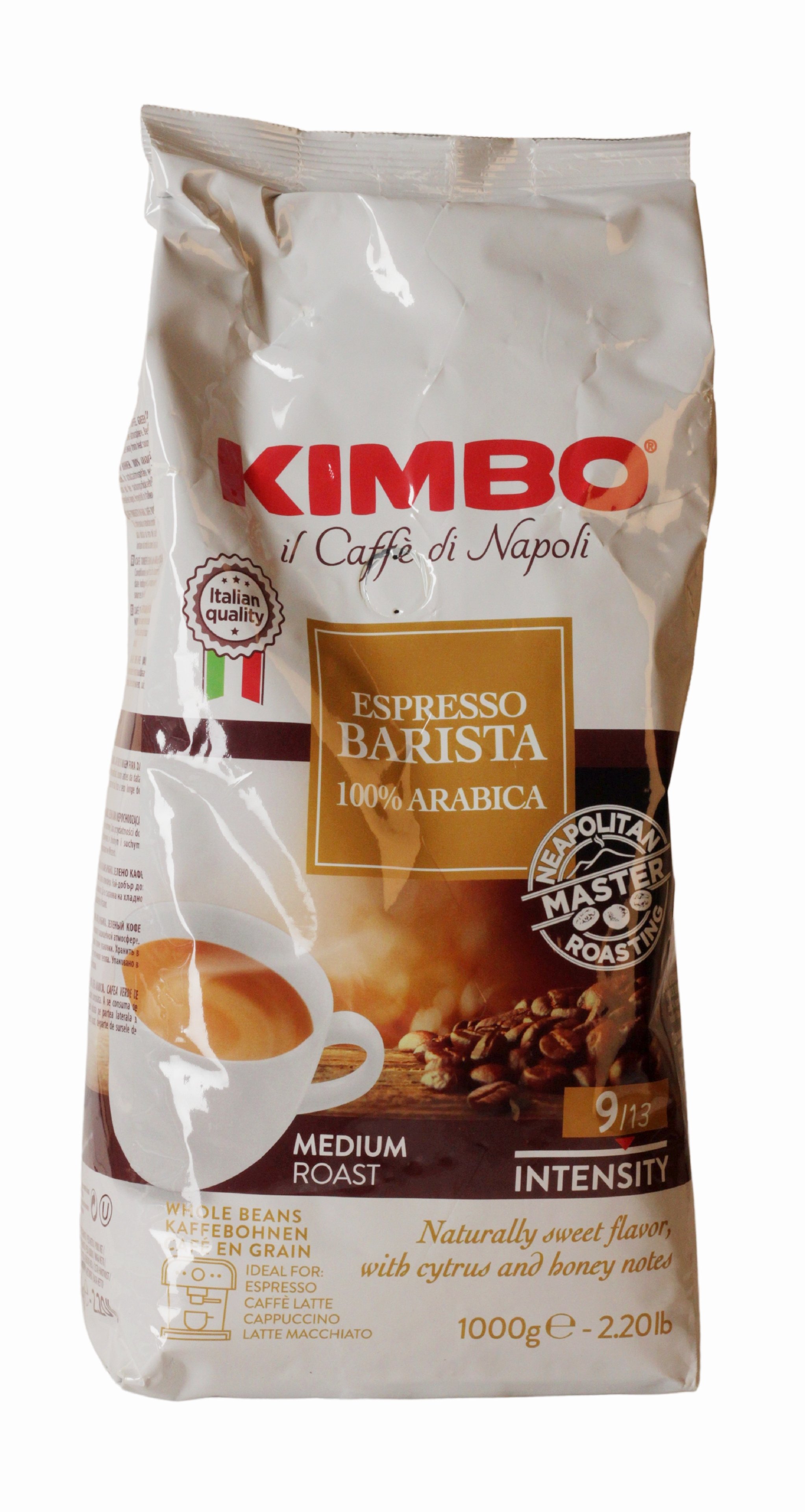 Kimbo, Espresso Barista 100% Arabica 1 kg, Espresso, 1 kg
