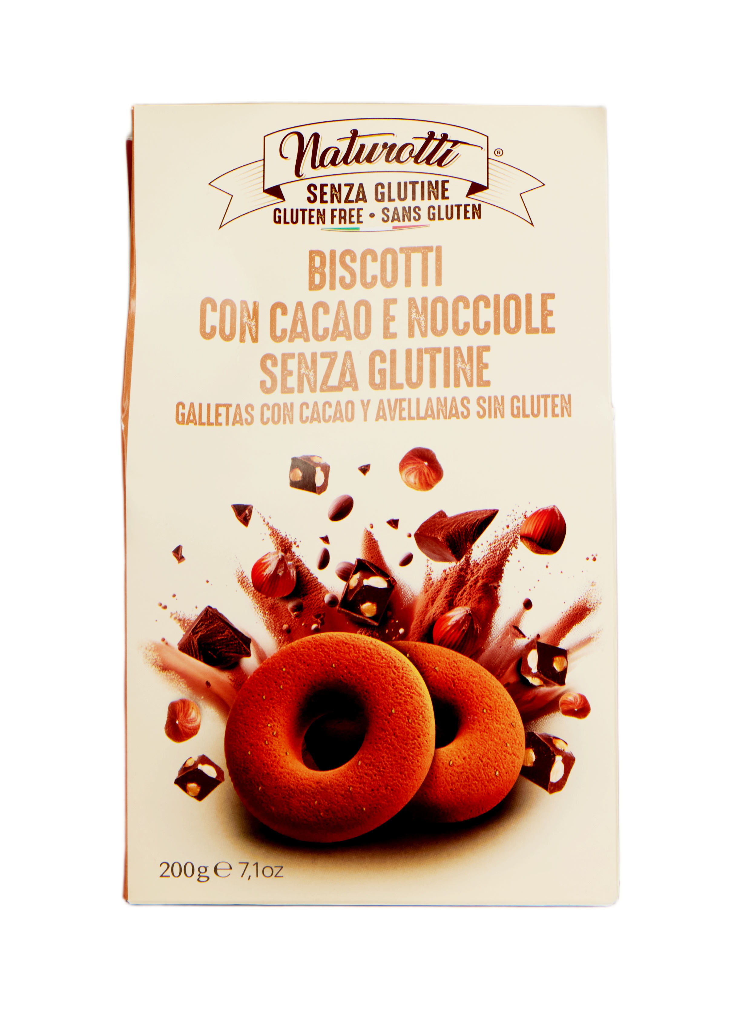 Biscotti Cacao e Nocciole Glutenfrei 200 g