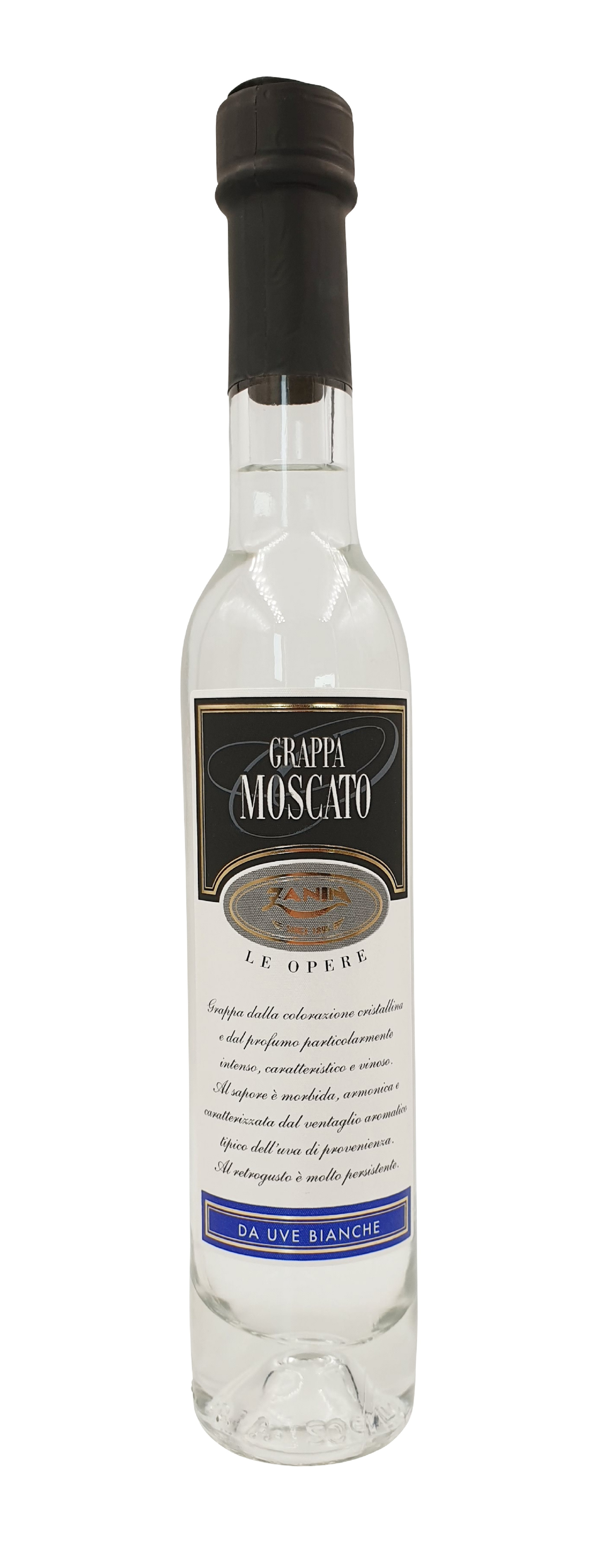 Zanin, Grappa Moscato Le Opere 20 cl, Grappa, 0,2 l