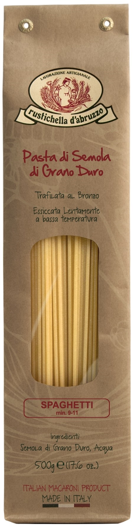 Rustichella d'Abruzzo, Spaghetti 500 g, Pasta, 0,5 kg