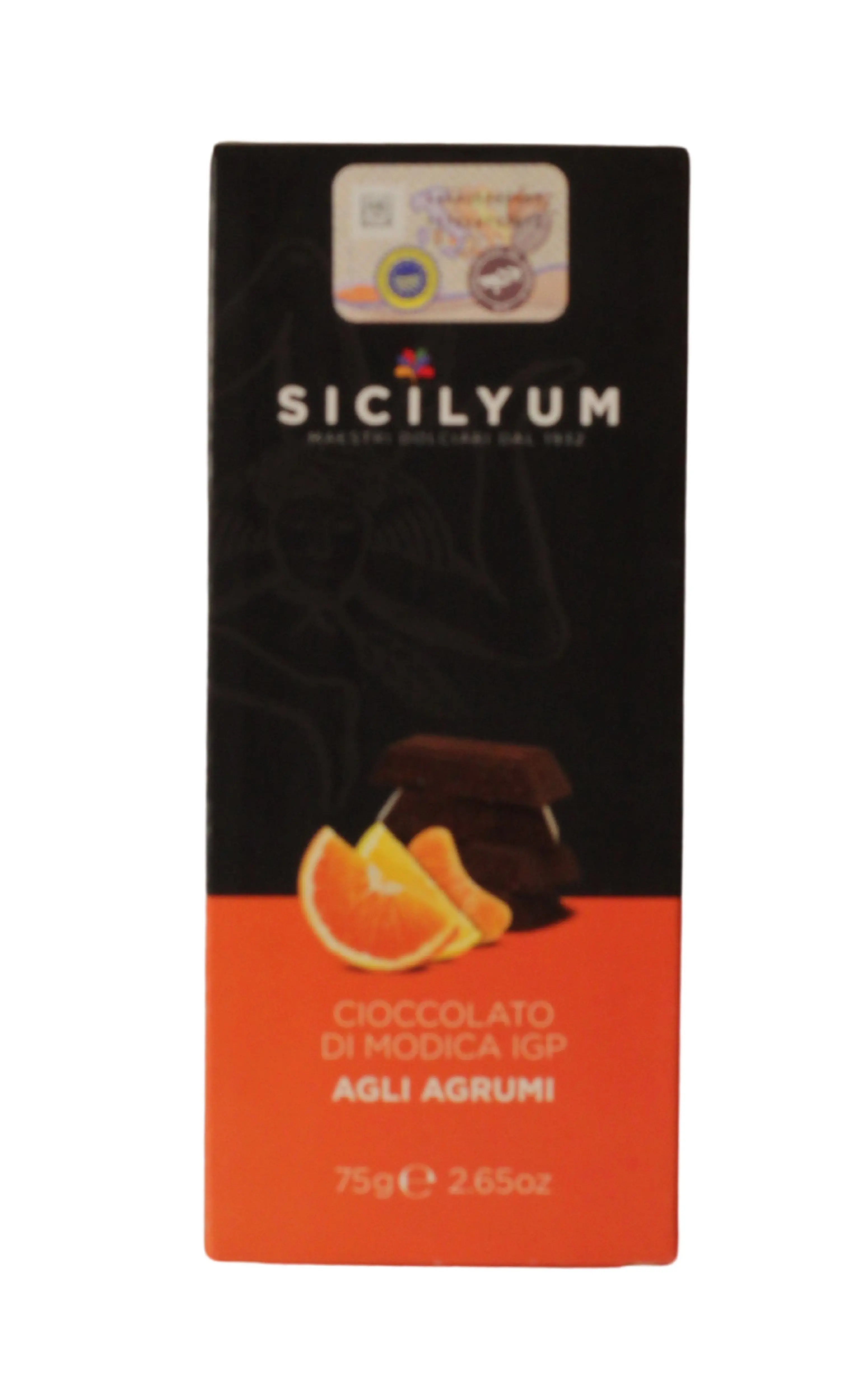 Cioccolato di Modica IGP Agli Agrumi 75 g Cioccolato di Modica IGP Agli Agrumi 75 g