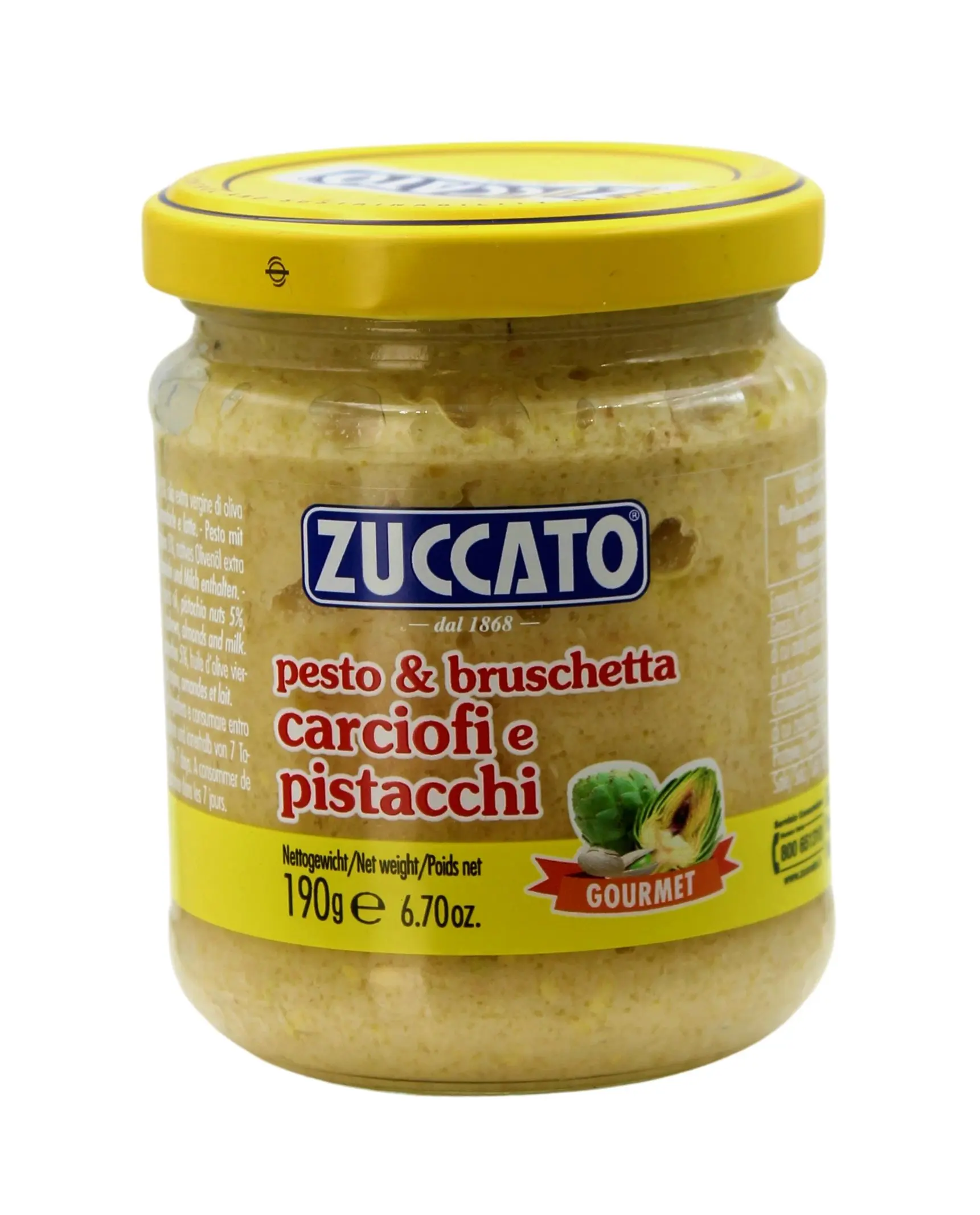 Pesto & Bruschetta Carciofi e Pistacchi 190 g Pesto & Bruschetta Carciofi e Pistacchi 190 g