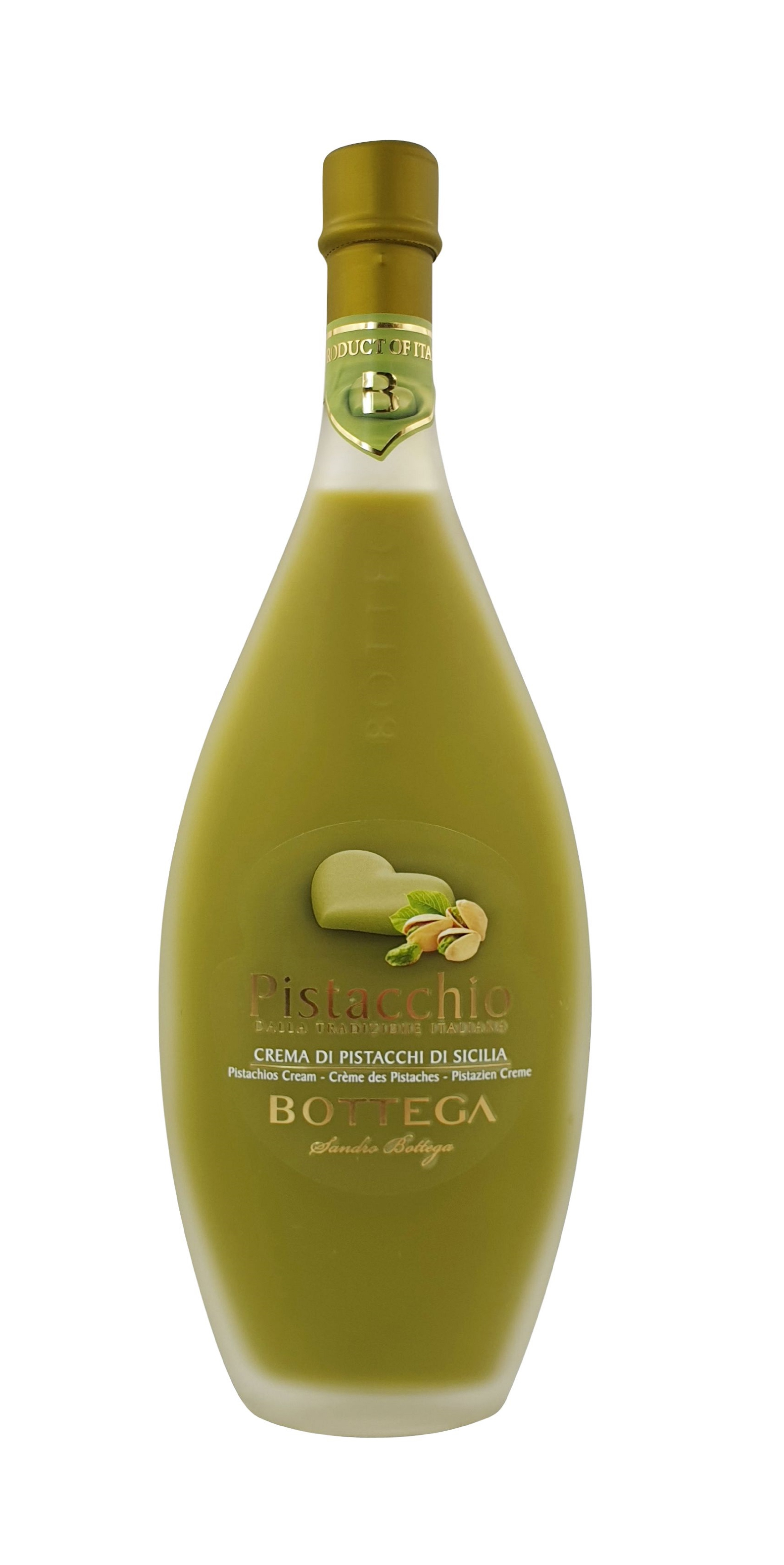 Distilleria Bottega, Crema di Pistacchi di Sicilia, Liköre, 0,5 l