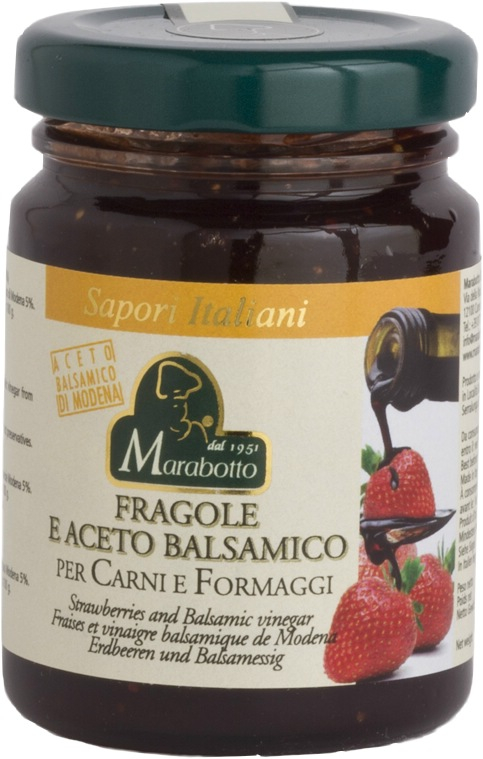 Marabotto, Confettura Fragole e Balsamico 110 g, Saucen & Pesto, 0,11 kg