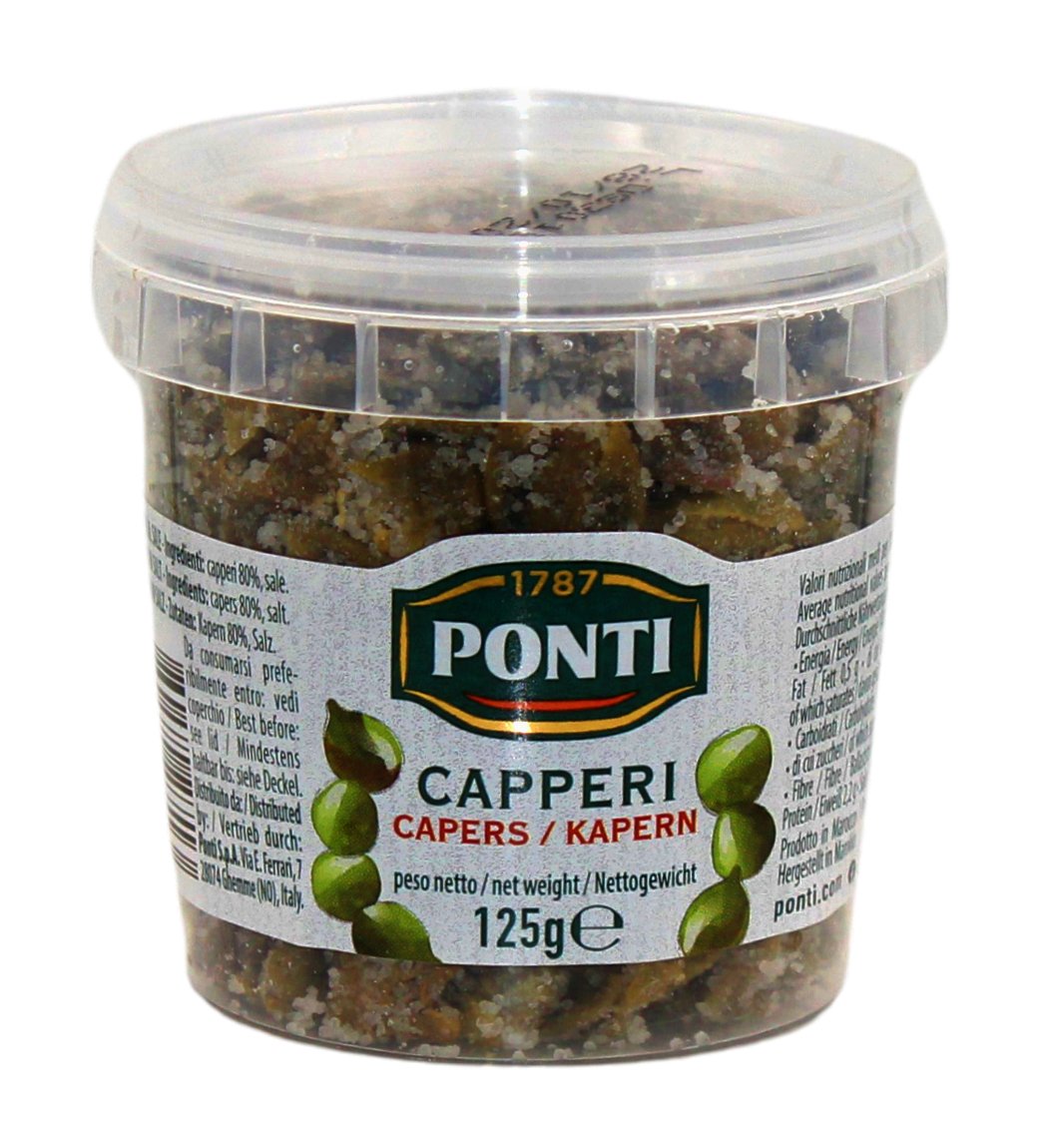 Ponti, Capperi al Sale 125 g, Gewürze, 0,125 kg