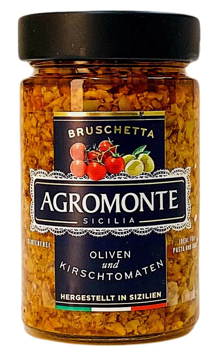 Bruschetta Olive e Ciliegino 200 g Bruschetta Olive e Ciliegino 200 g