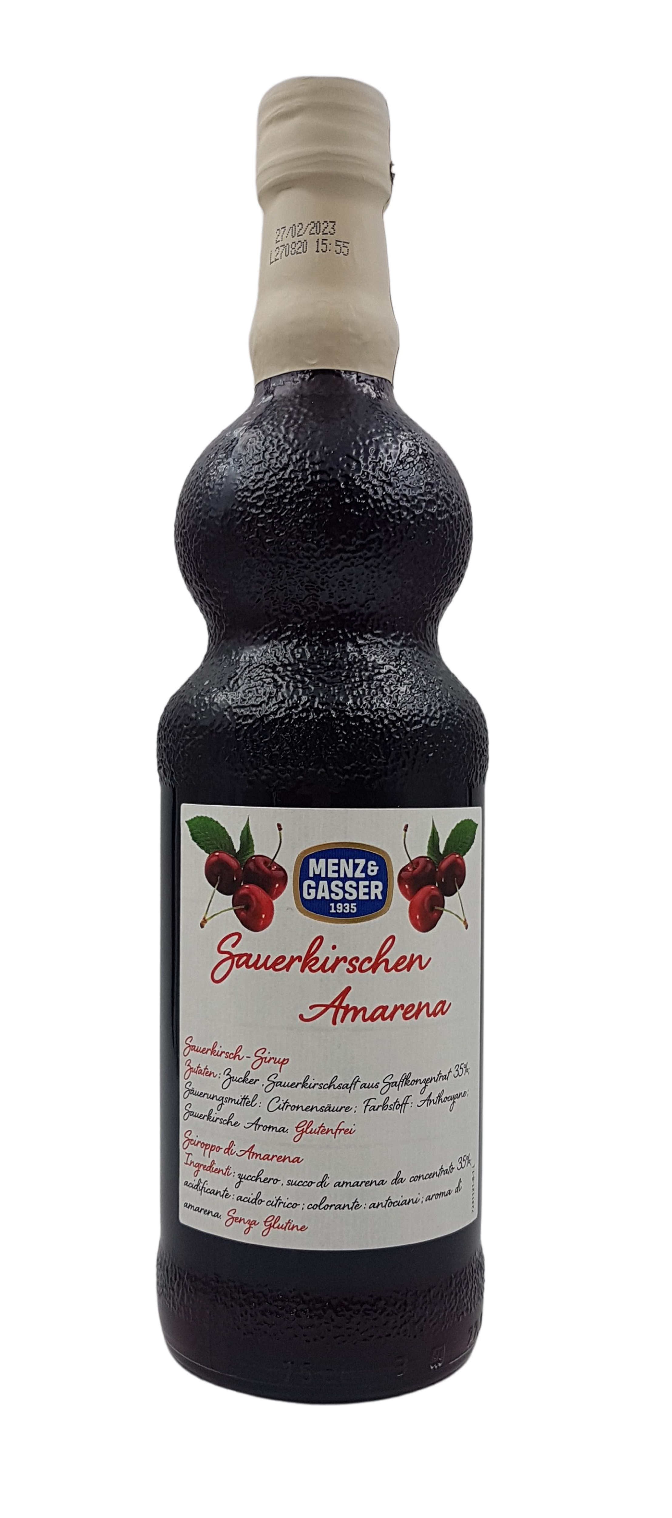 (7,32 €/l) Menz & Gasser Sciroppo Sauerkirschen Amarena 750 ml