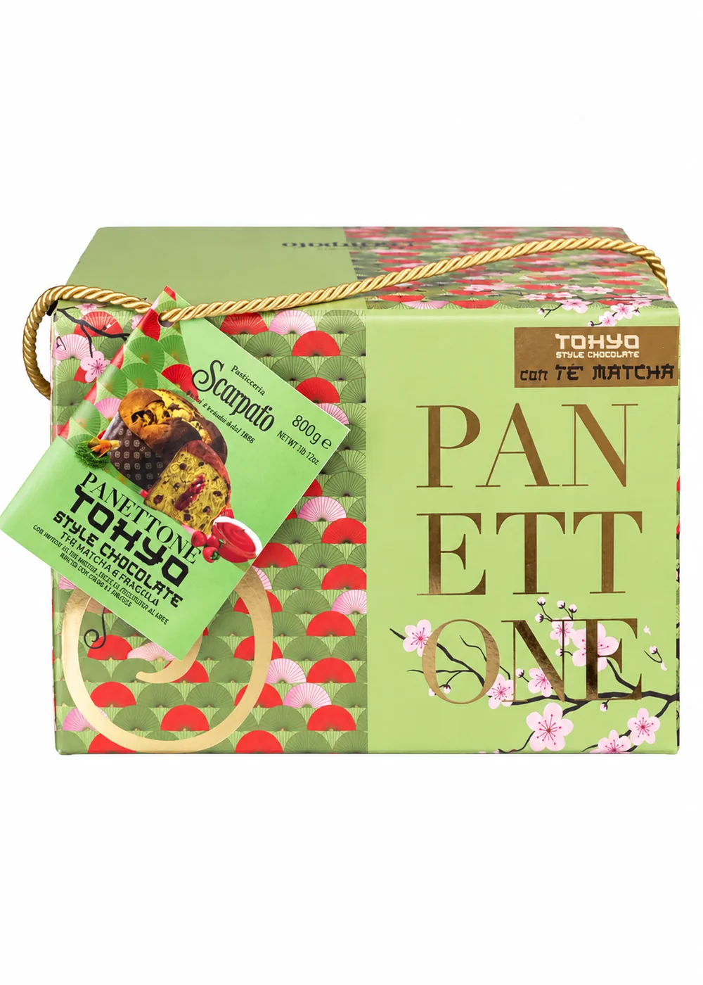 Panettone Tokyo Style Matcha & Fragola 800 g