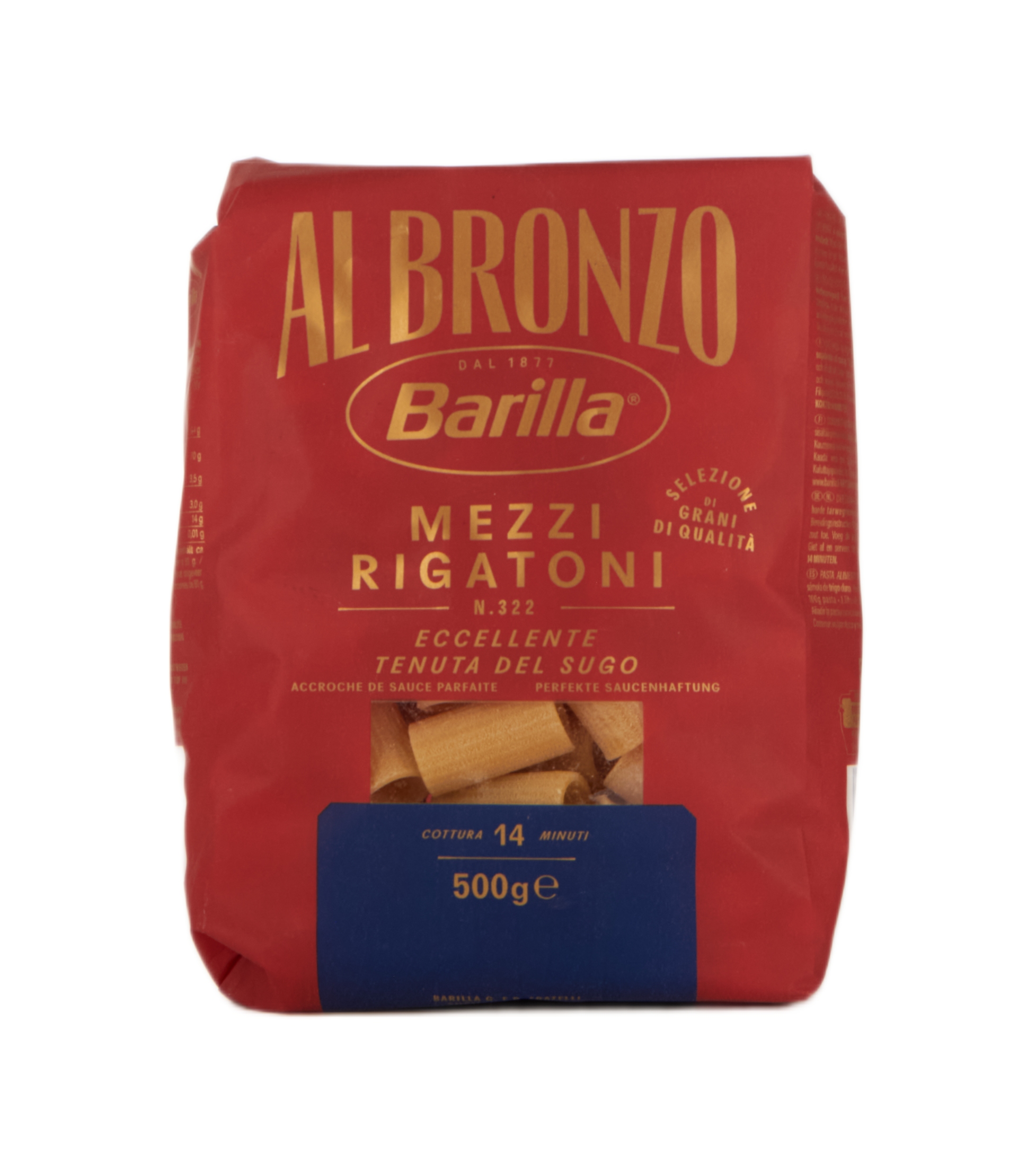 Al Bronzo Mezzi Rigatoni n°322 500 g