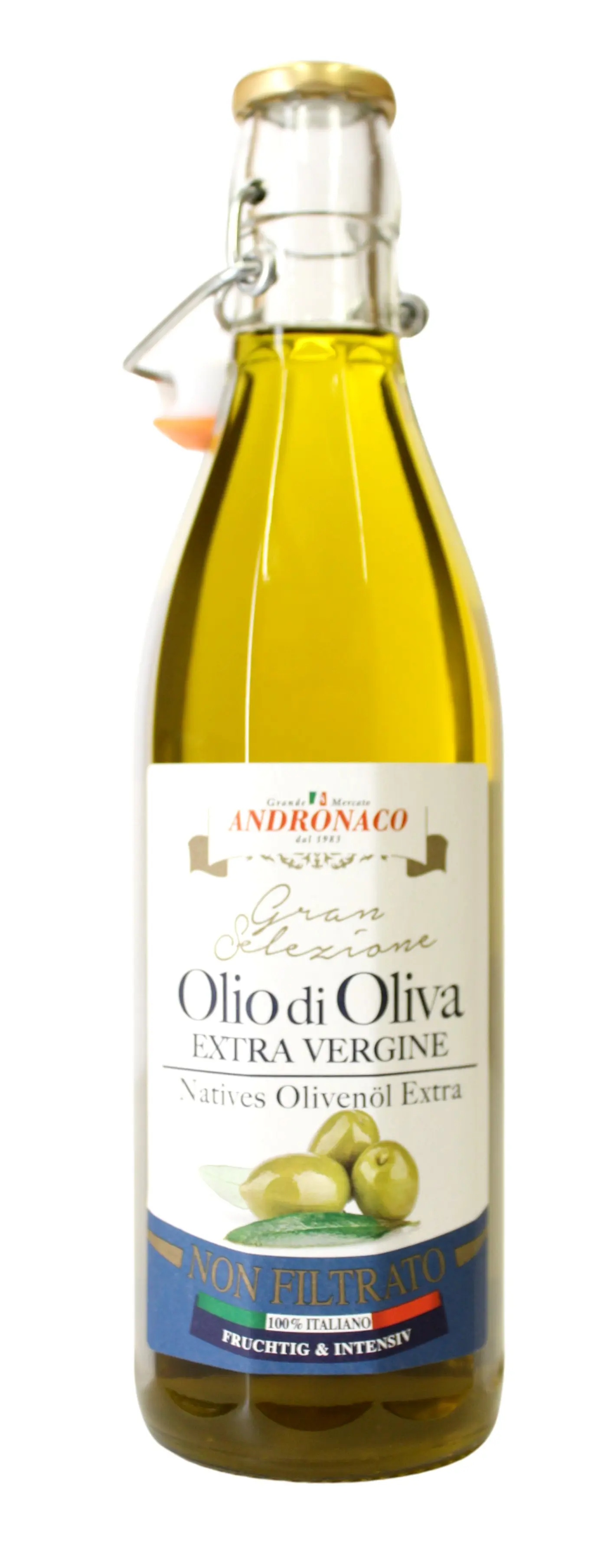 Olio di Oliva Extra Vergine Non Filtrato 500 ml Olio di Oliva Extra Vergine Non Filtrato 500 ml