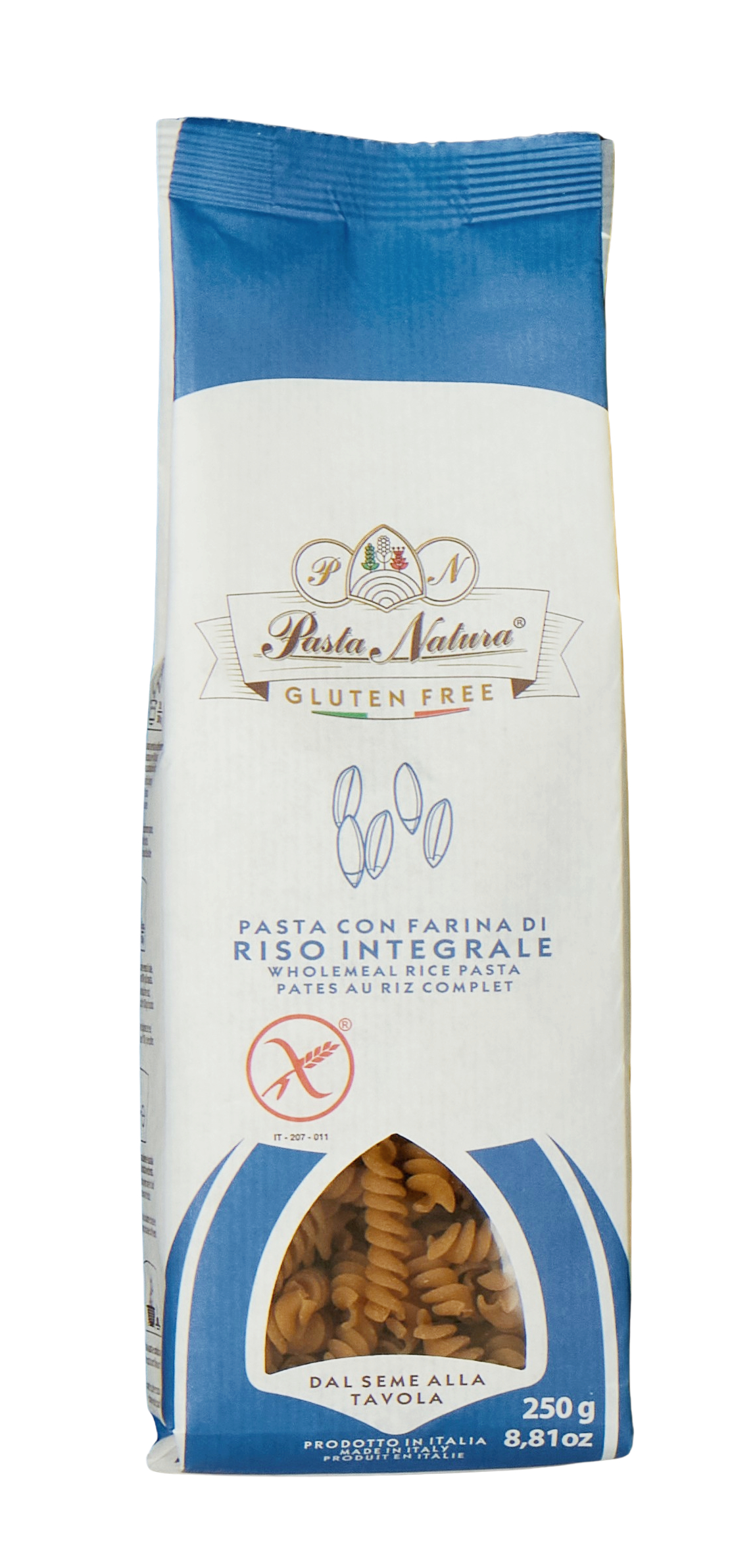 Fussili con Farina di Riso Integrale senza Glutine 250 g
