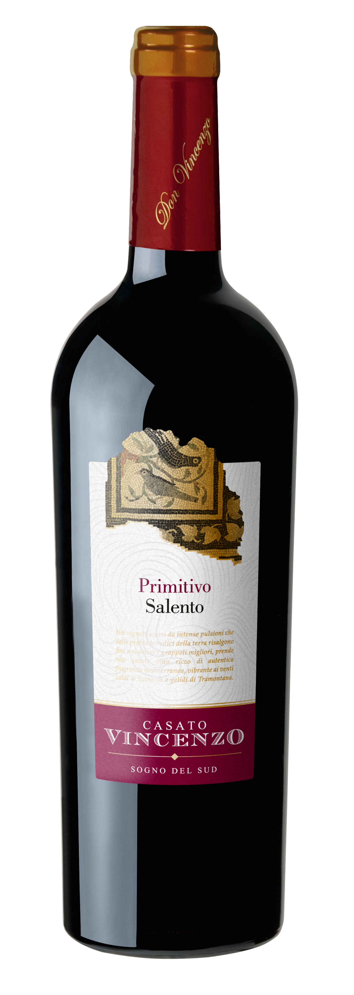 Casato di Vincenzo, Primitivo Salento, Rotwein, 0,75 l