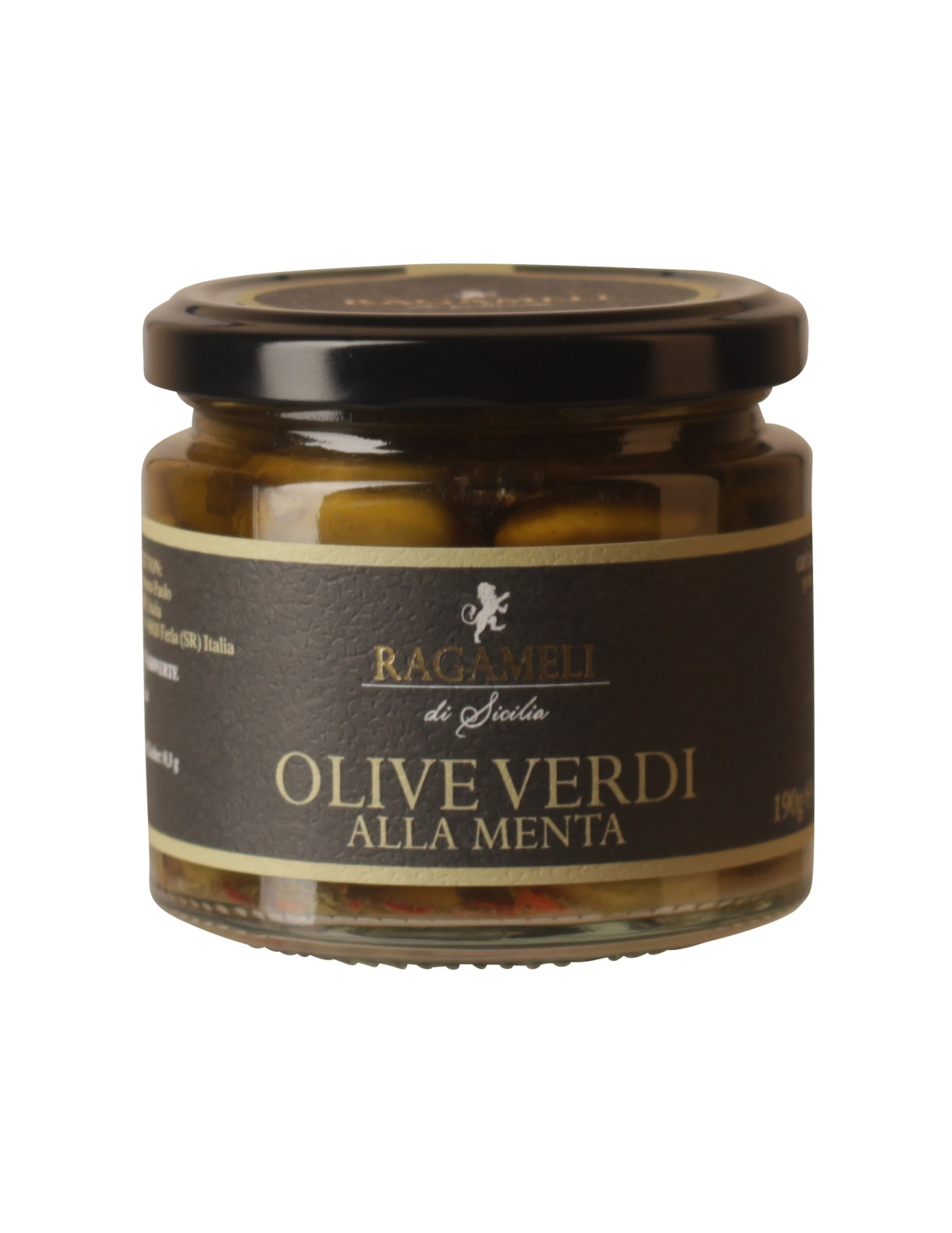 Ragameli, Olive Verdi alla Menta, Antipasti, 0,19 kg