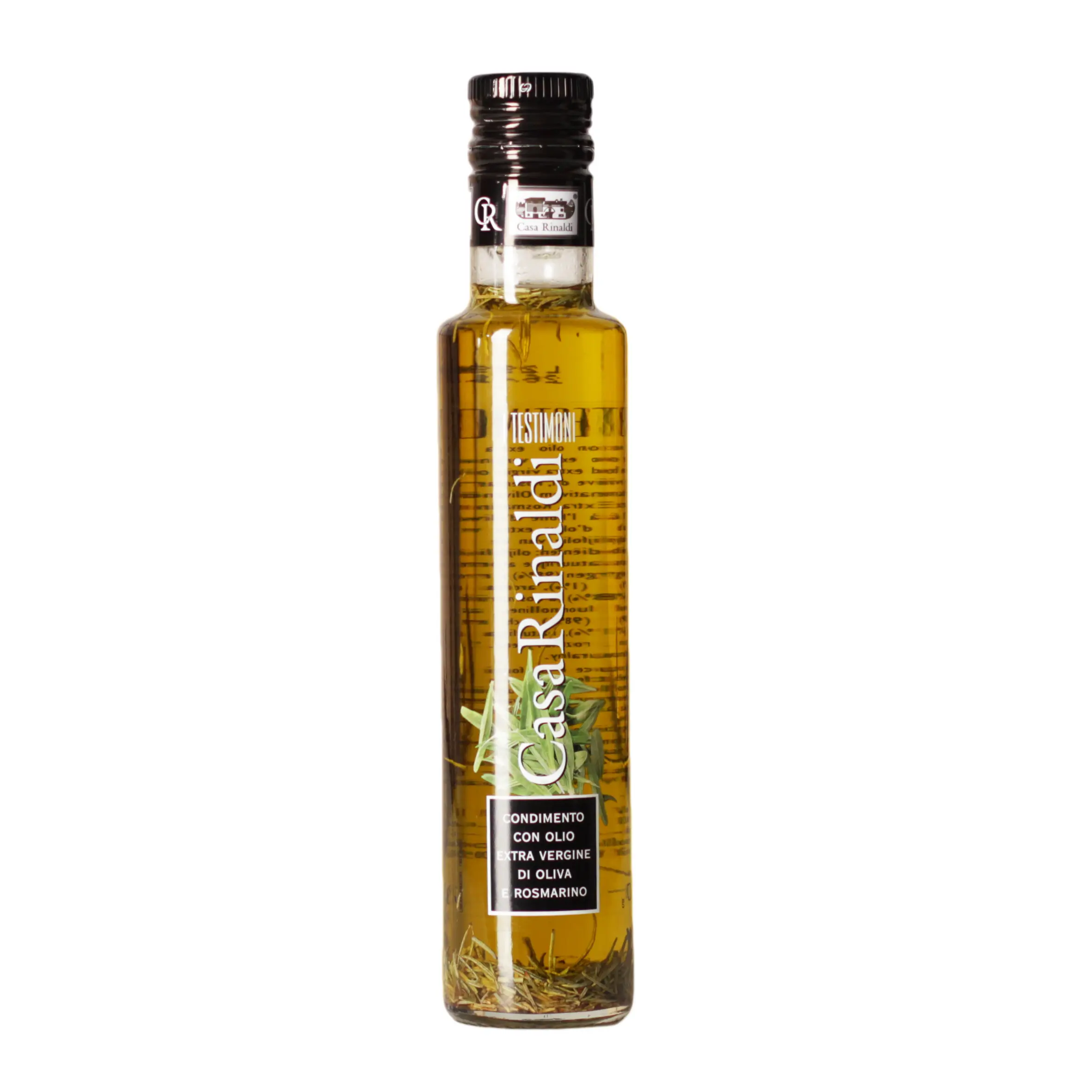 Condimento Testimoni con Olio Extra Vergine di Oliva e Rosmarino 250 ml Condimento Testimoni con Olio Extra Vergine di Oliva e Rosmarino 250 ml