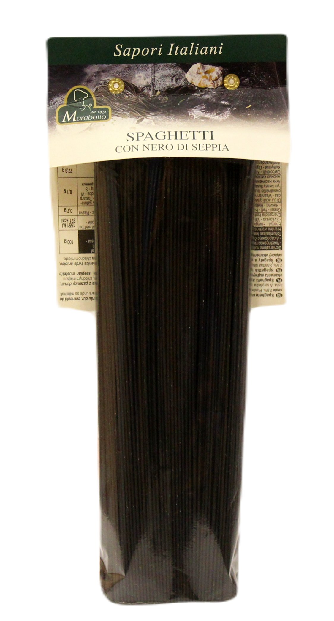 (9,18 €/kg) Marabotto Spaghetti con Nero di Seppia 500 g