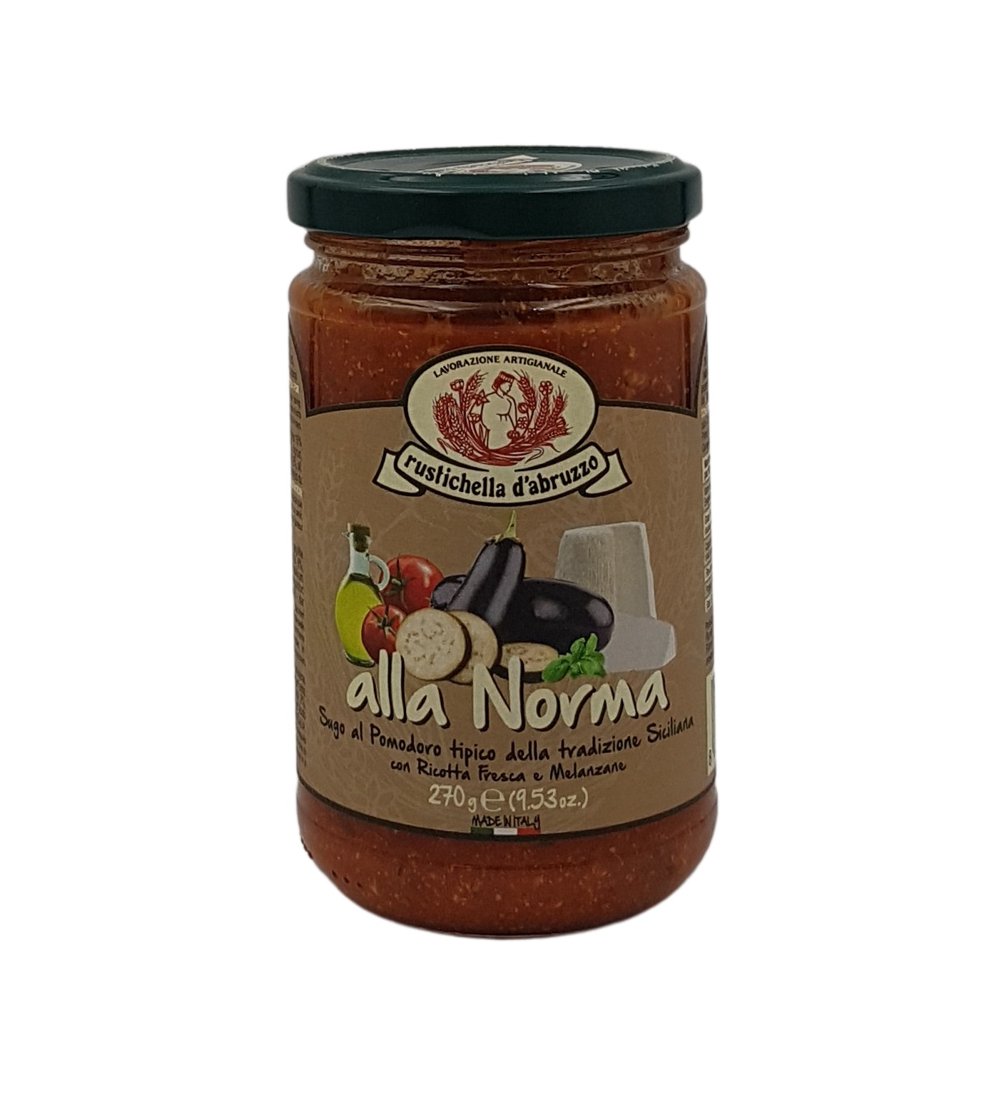 (28,85 €/kg) Rustichella d'Abruzzo Sugo Pomodoro alla Norma 270 g