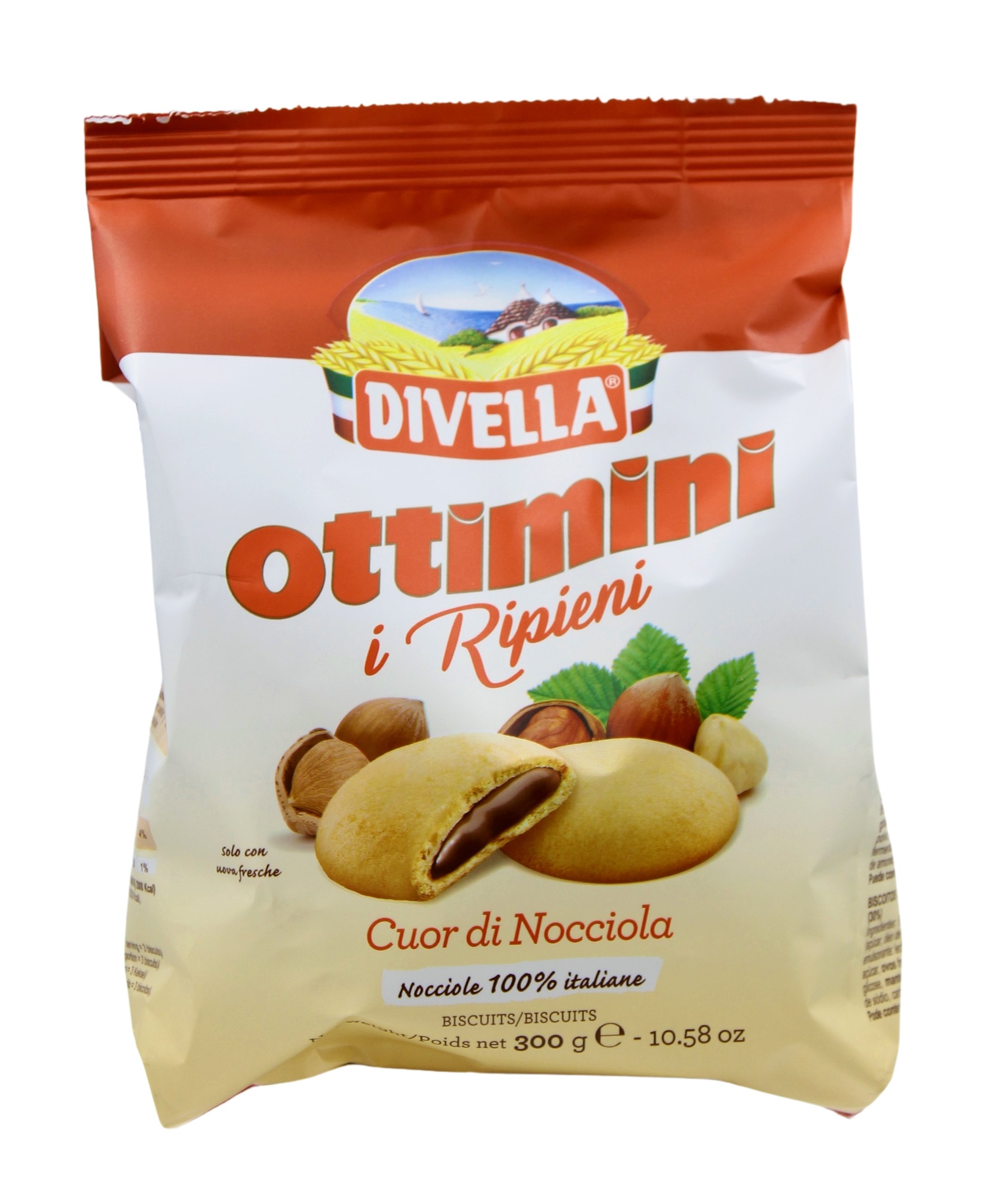 Divella, Ottimini i Ripieni Cuor di Nocciola 300 g, Süßwaren, 0,3 kg