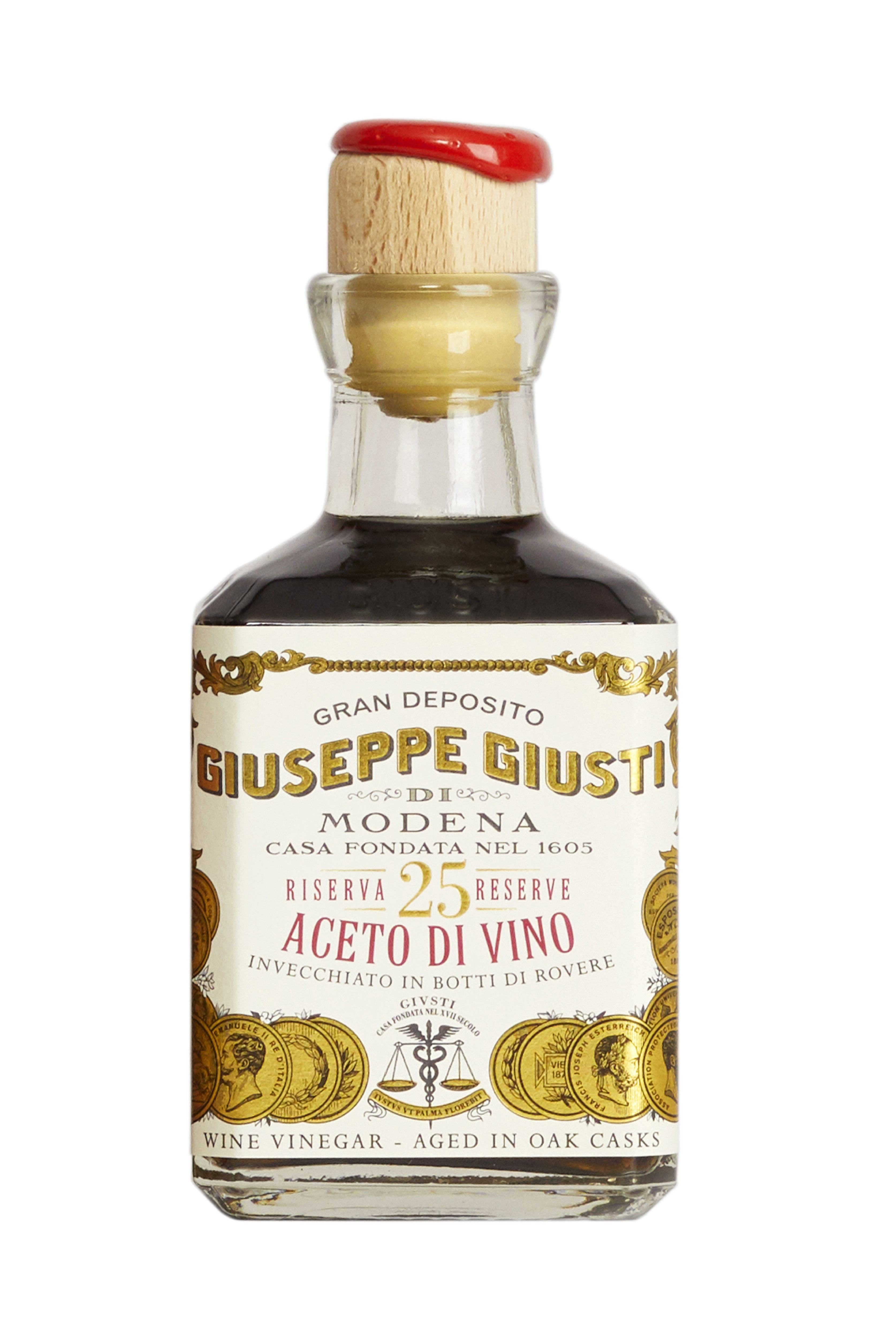Giusti, Stravecchio Aceto di vino Gran Riserva 25, Balsamico & Essig, 0,25 l