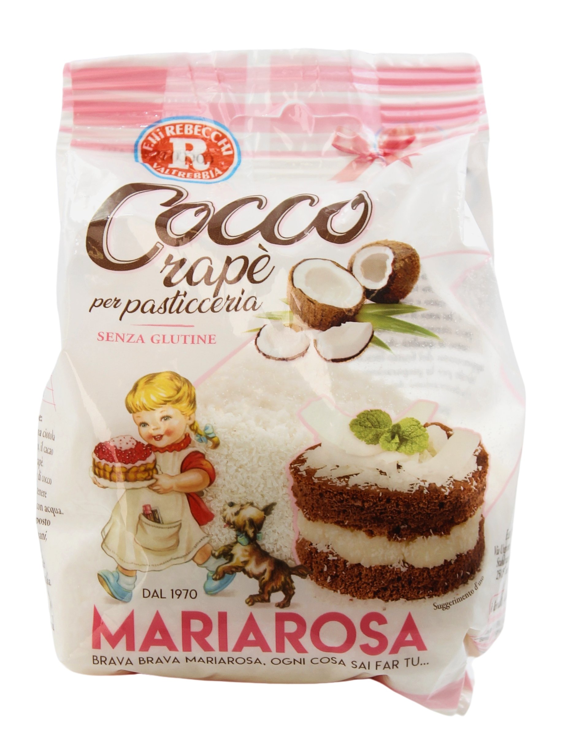 F.lli Rebecchi Valtrebbia, Cocco Rapè per Pasticceria 125 g, Backzutaten, 0,125 kg
