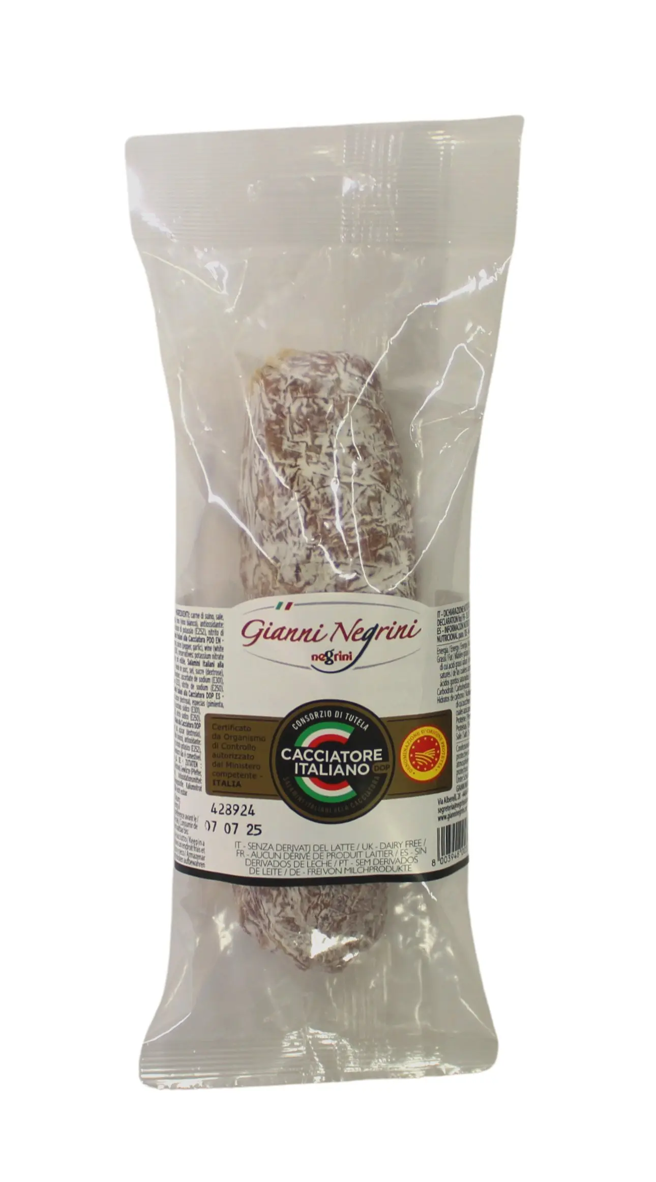 Salame Cacciatore Italiano DOP 200 g Salame Cacciatore Italiano DOP 200 g