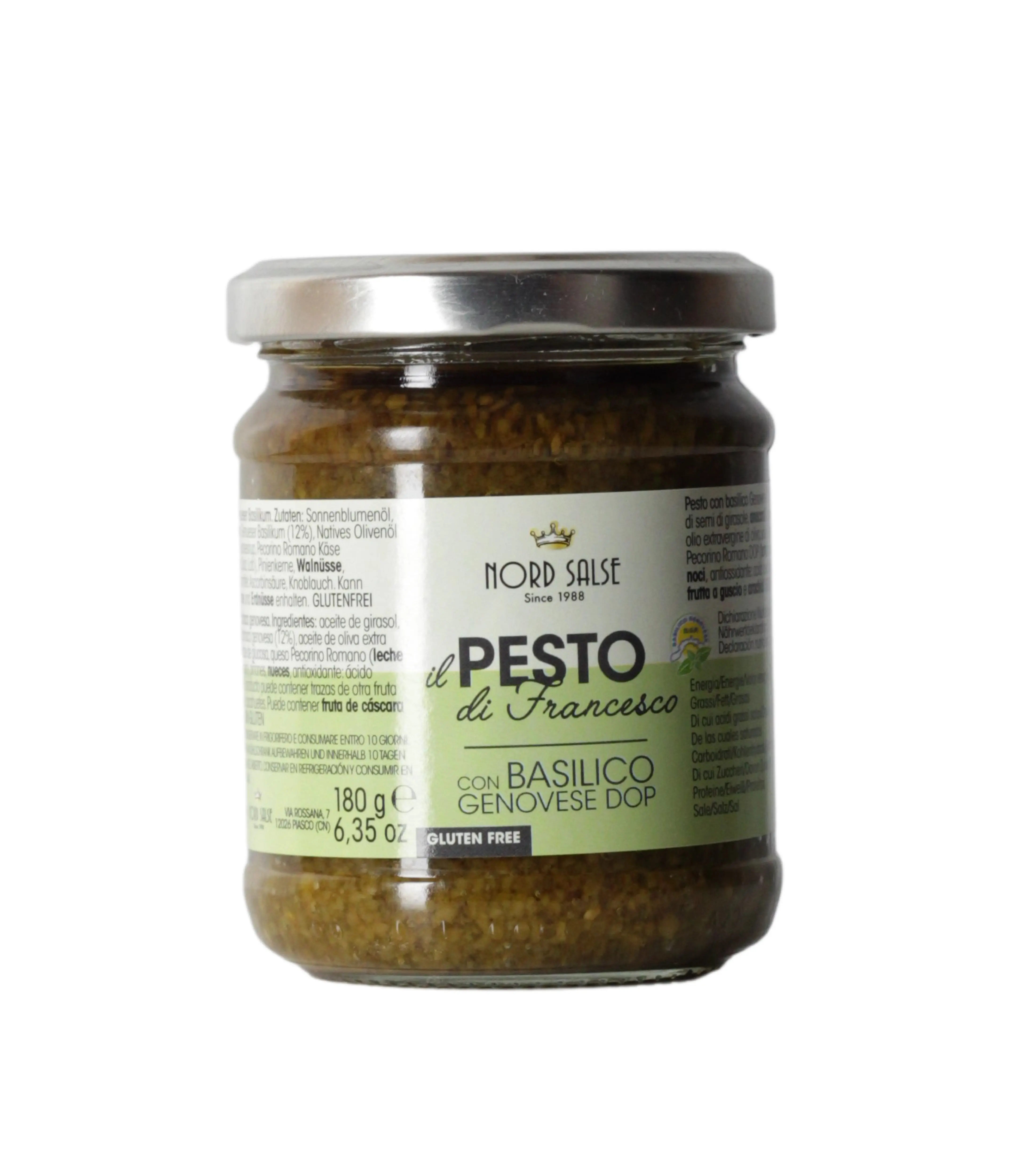 Pesto con Basilico Genovese DOP 180 g Pesto con Basilico Genovese DOP 180 g