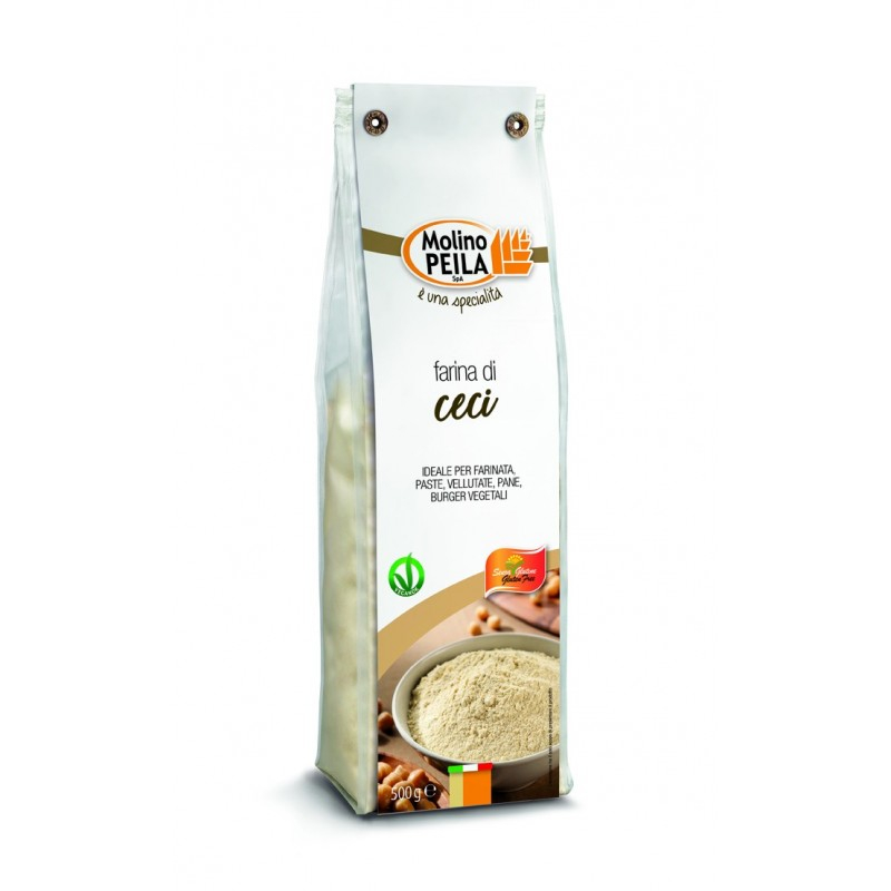 Molino Peila, Farina di Ceci 500 g, Glutenfrei, 0,5 kg