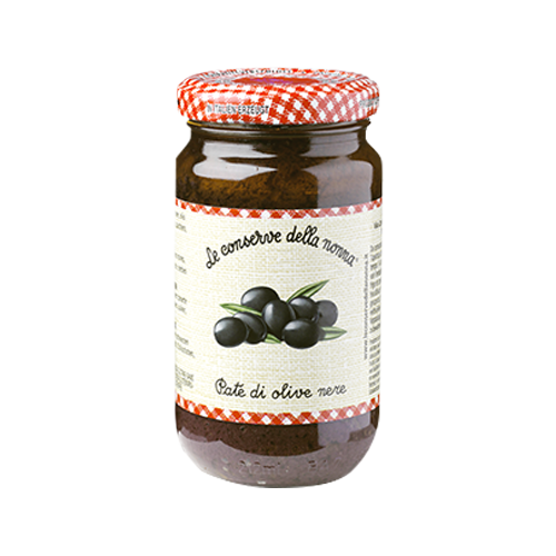 Le Conserve della Nonna, Paté di Olive Nere, Antipasti, 0,19 kg