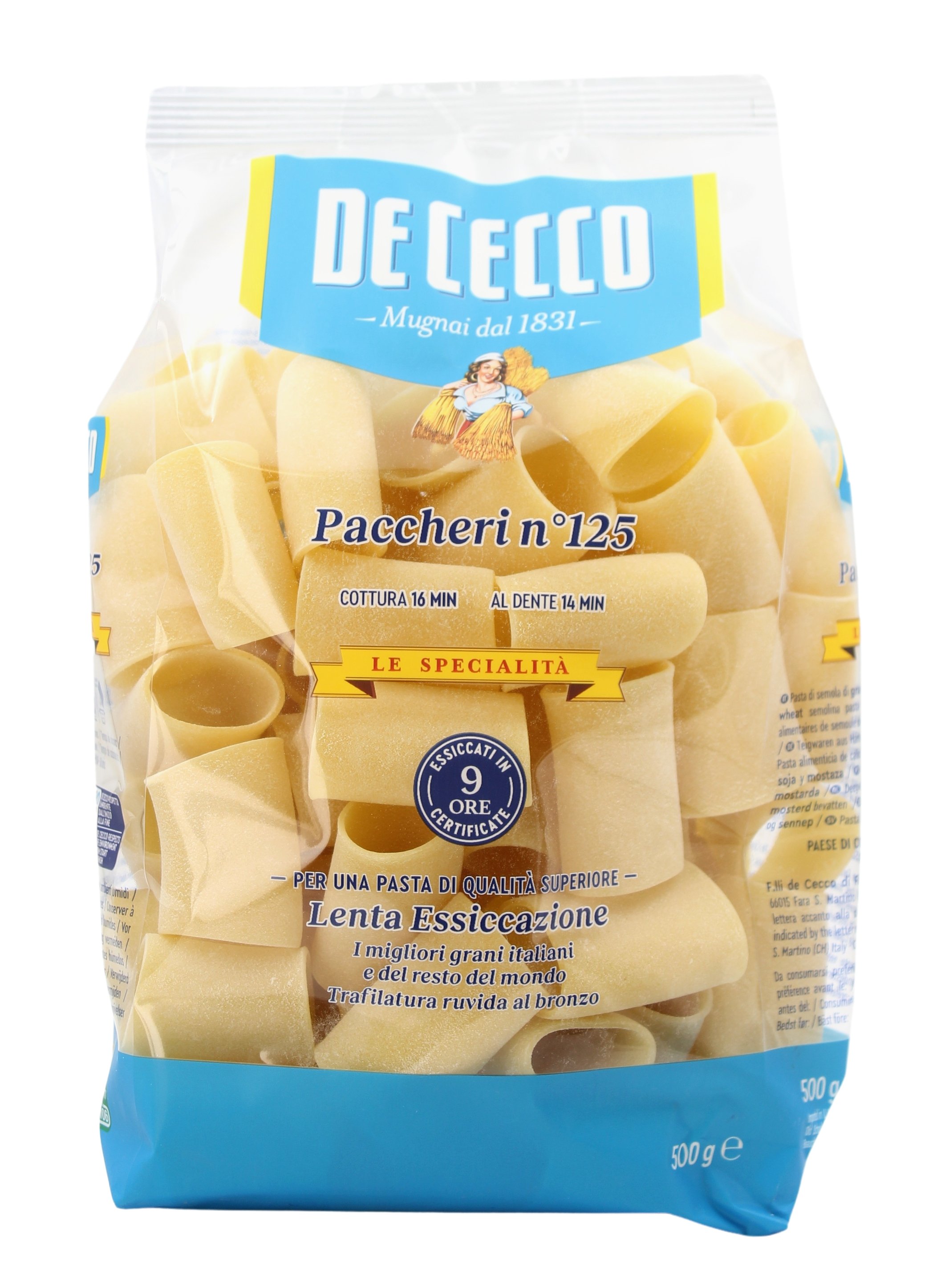 (7,18 €/kg) De Cecco Paccheri n°125 500 g