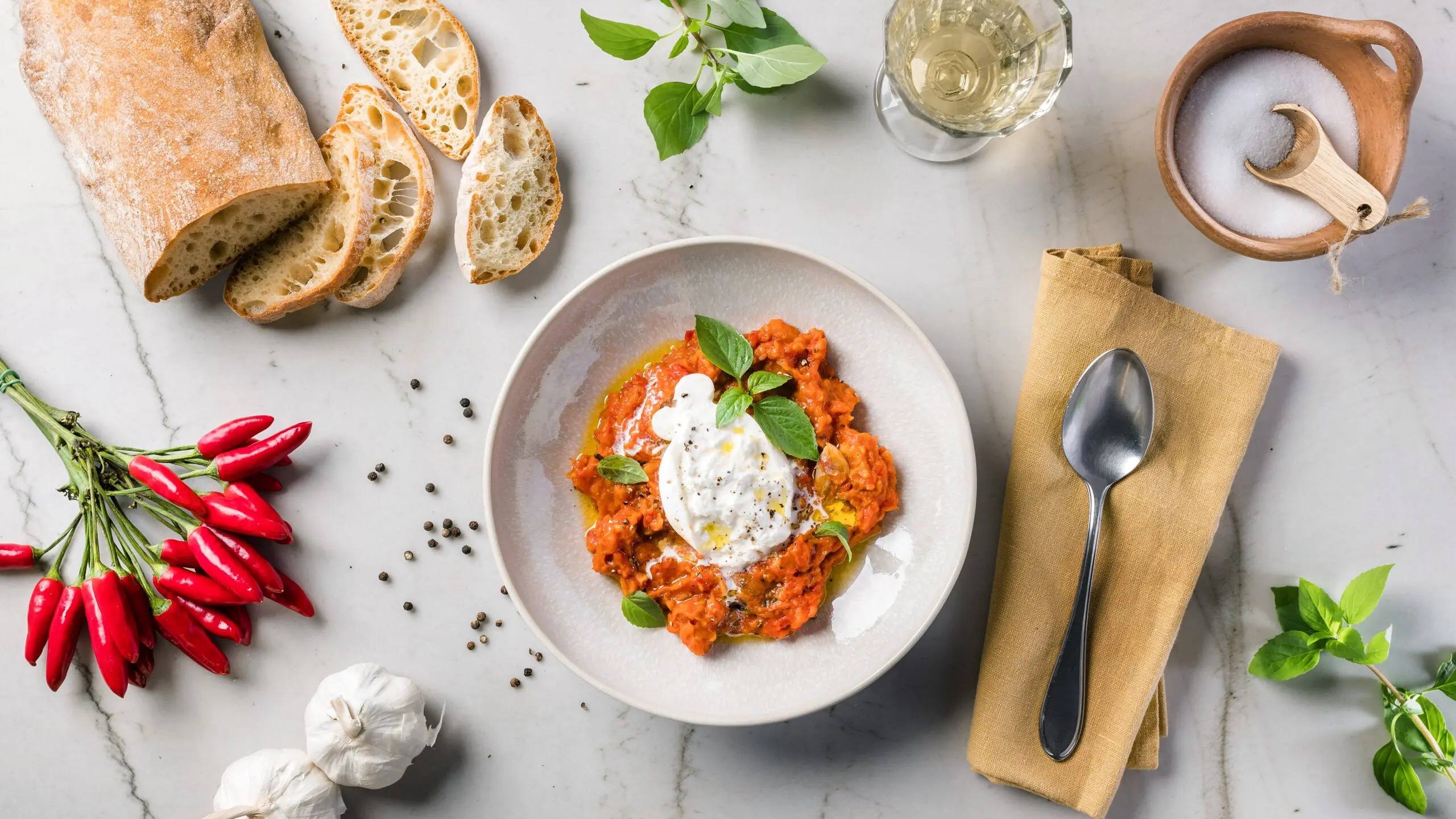 Pappa al Pomodoro mit Stracciatella & Burrata