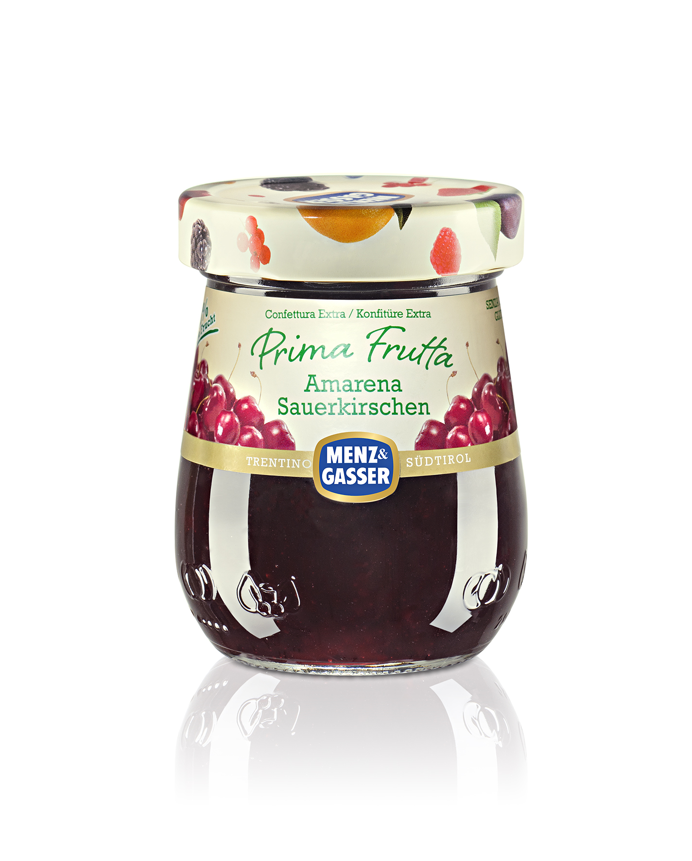 Menz & Gasser, Confettura Prima Frutta Amarena 340 g, Süße Aufstriche, 0,34 kg