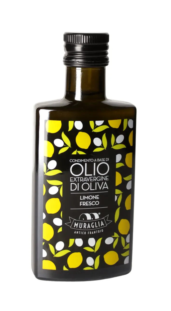 Condimento a Base di Olio Extra Vergine di Oliva Limone Fresco 200 ml Condimento a Base di Olio Extra Vergine di Oliva Limone Fresco 200 ml