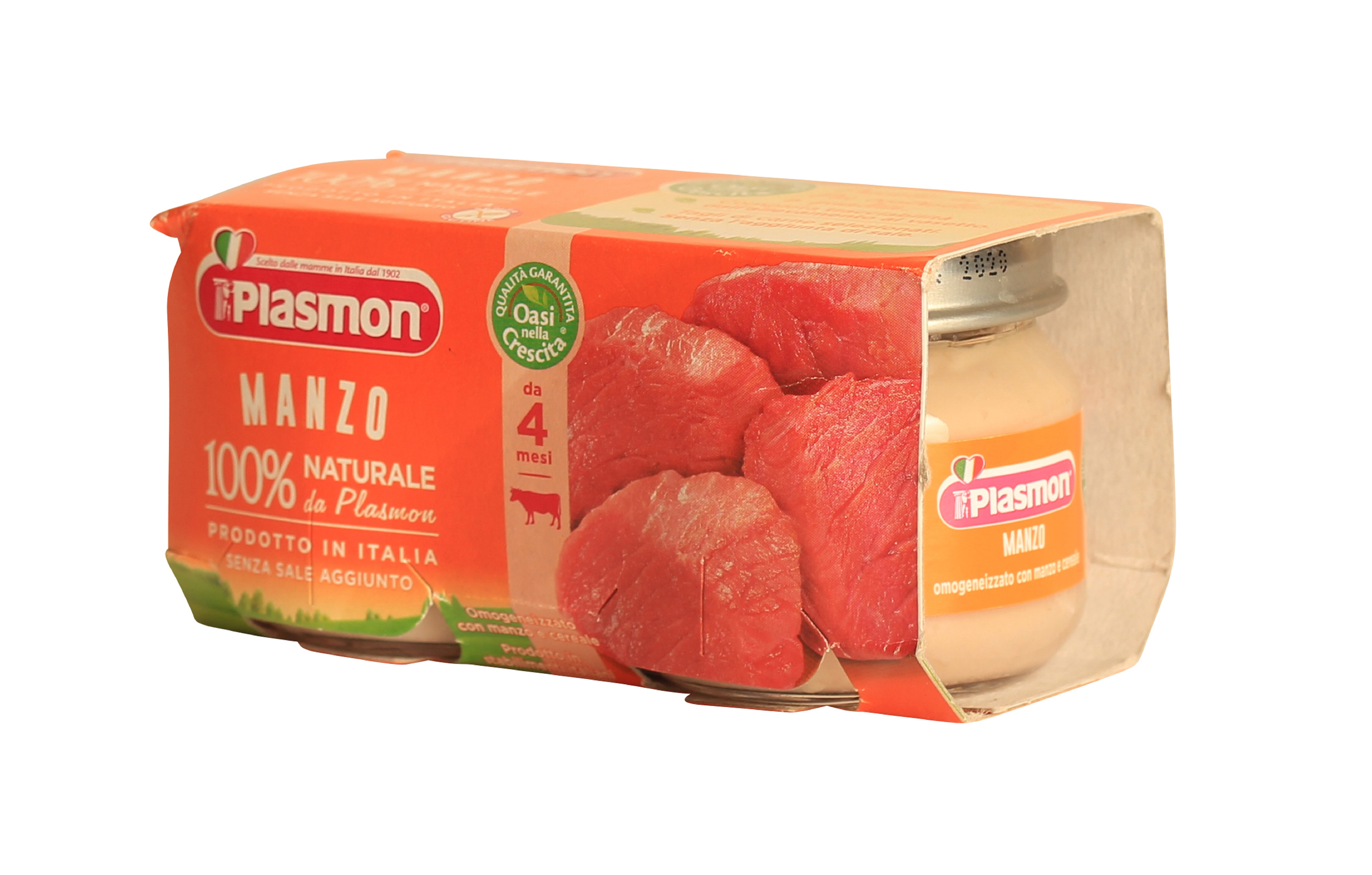 (24,94 €/kg) Plasmon Omogeneizzato Manzo (2 x 80g)