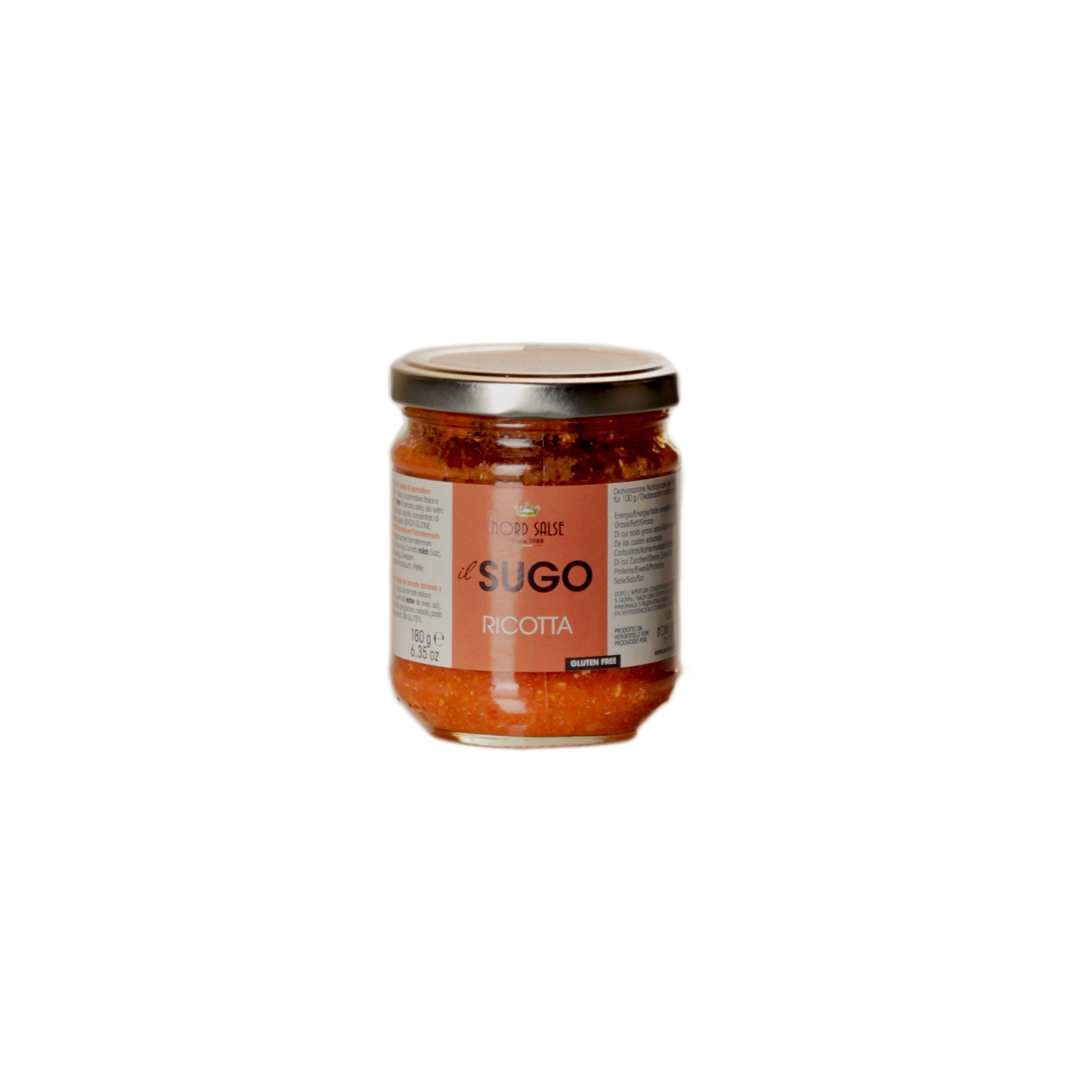 Nord Salse, Sugo alla Ricotta 180g, Saucen & Pesto, 0,18 kg