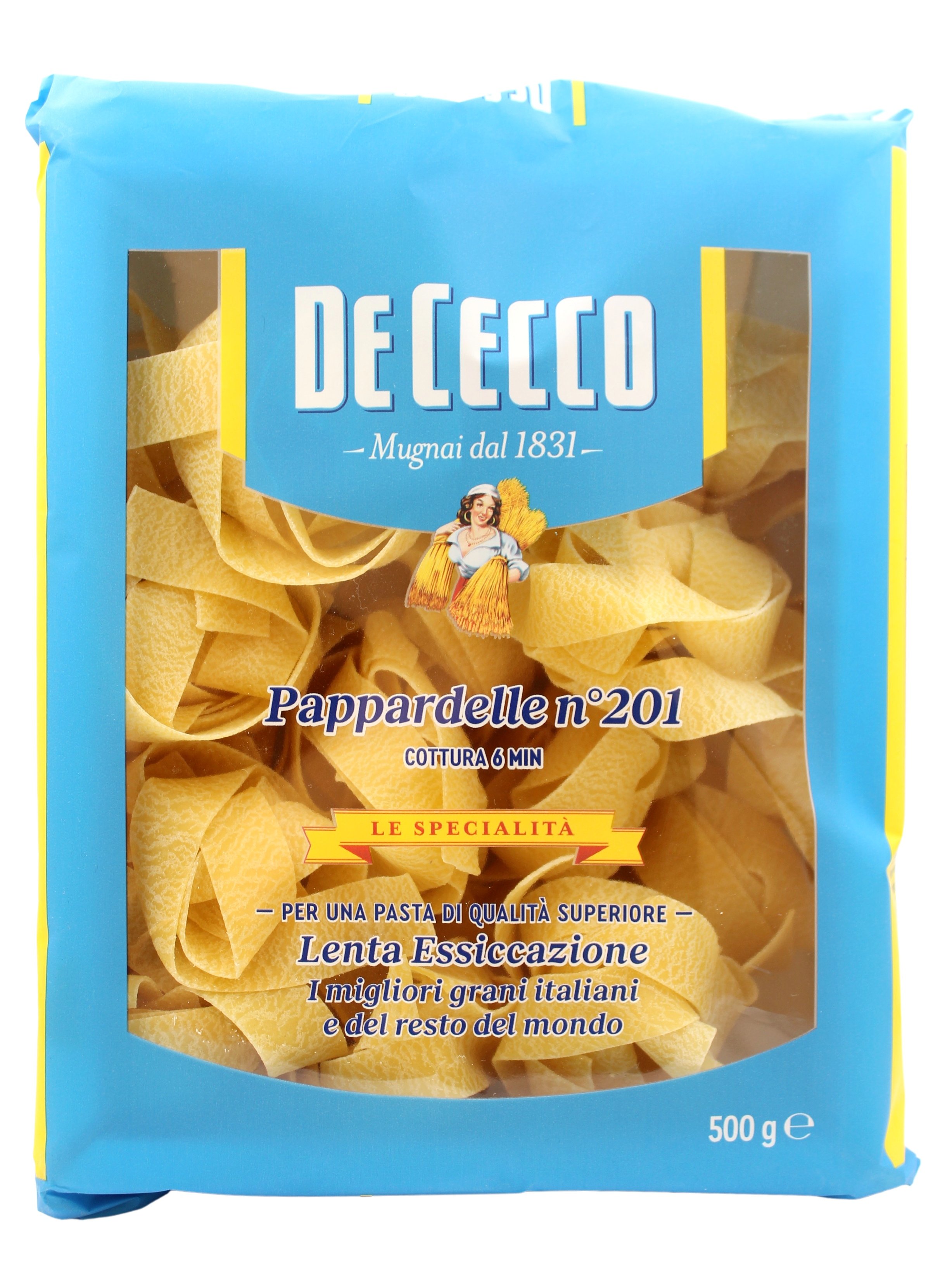 De Cecco, Pappardelle n°201 500 g, Pasta, 0,5 kg