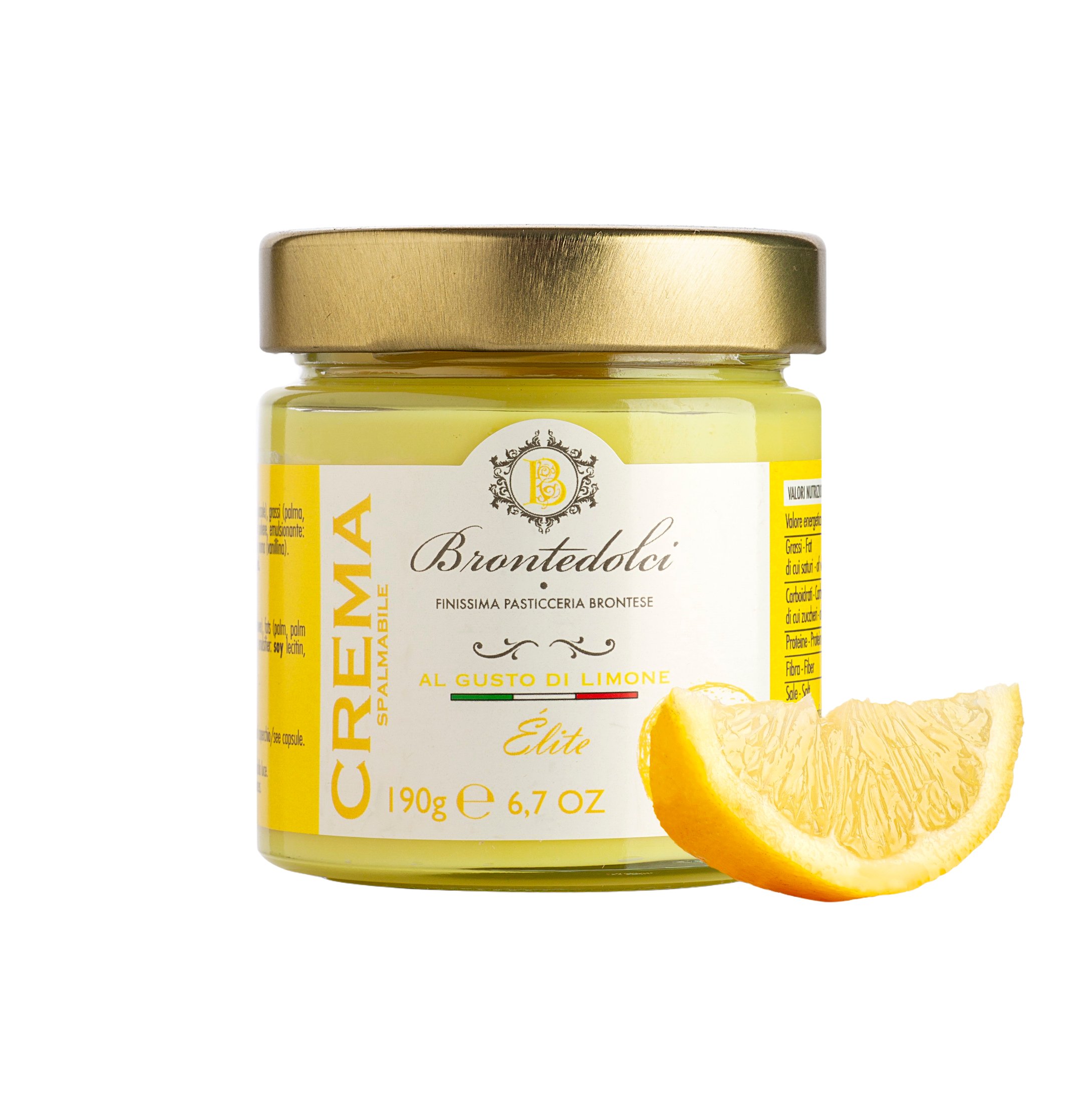 Brontedolci, Crema al Gusto di Limone 190 g, Süße Aufstriche, 0,19 kg