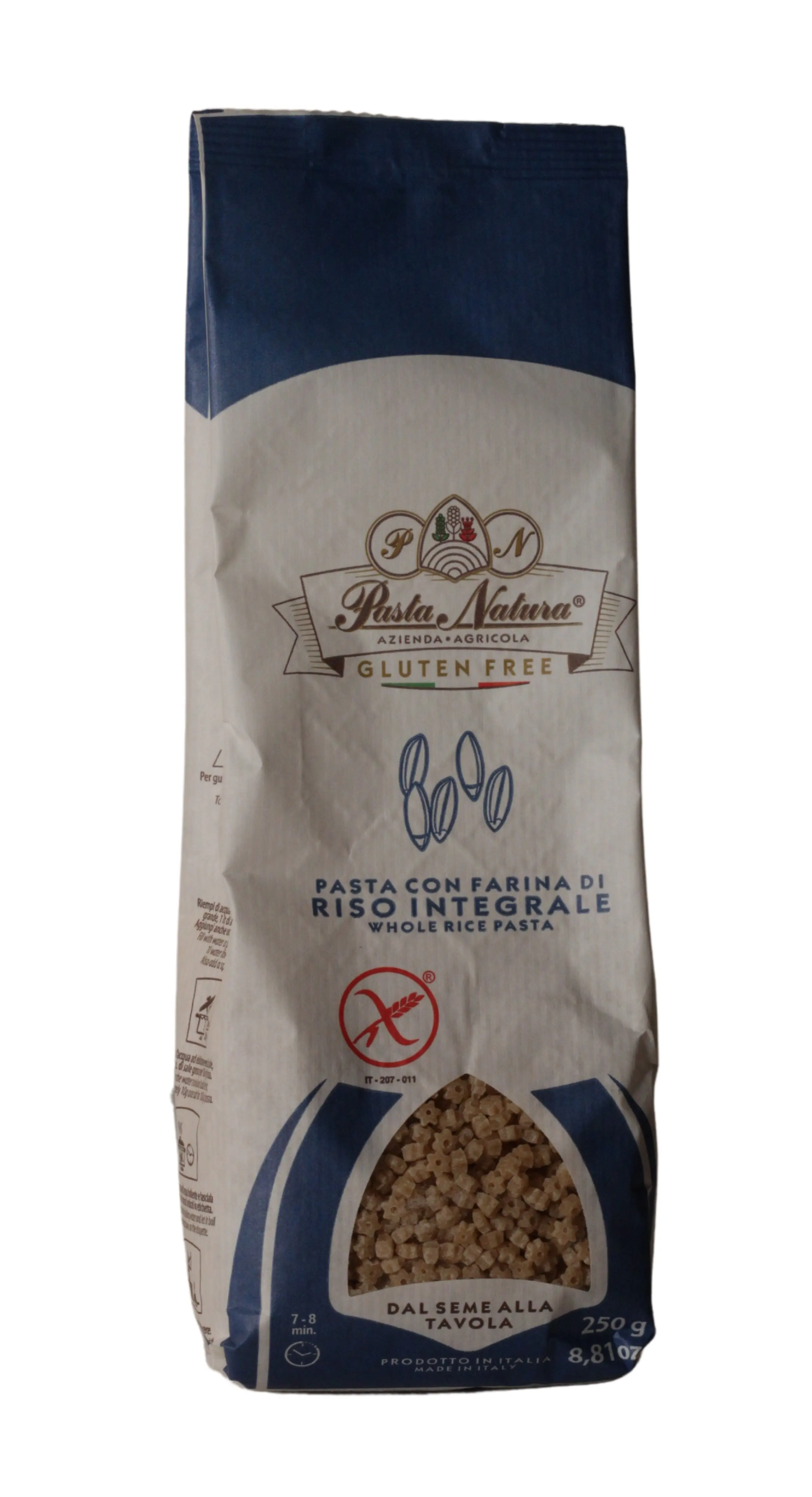 Stelline con Farina di Riso Integrale senza Glutine 250 g Stelline con Farina di Riso Integrale senza Glutine 250 g