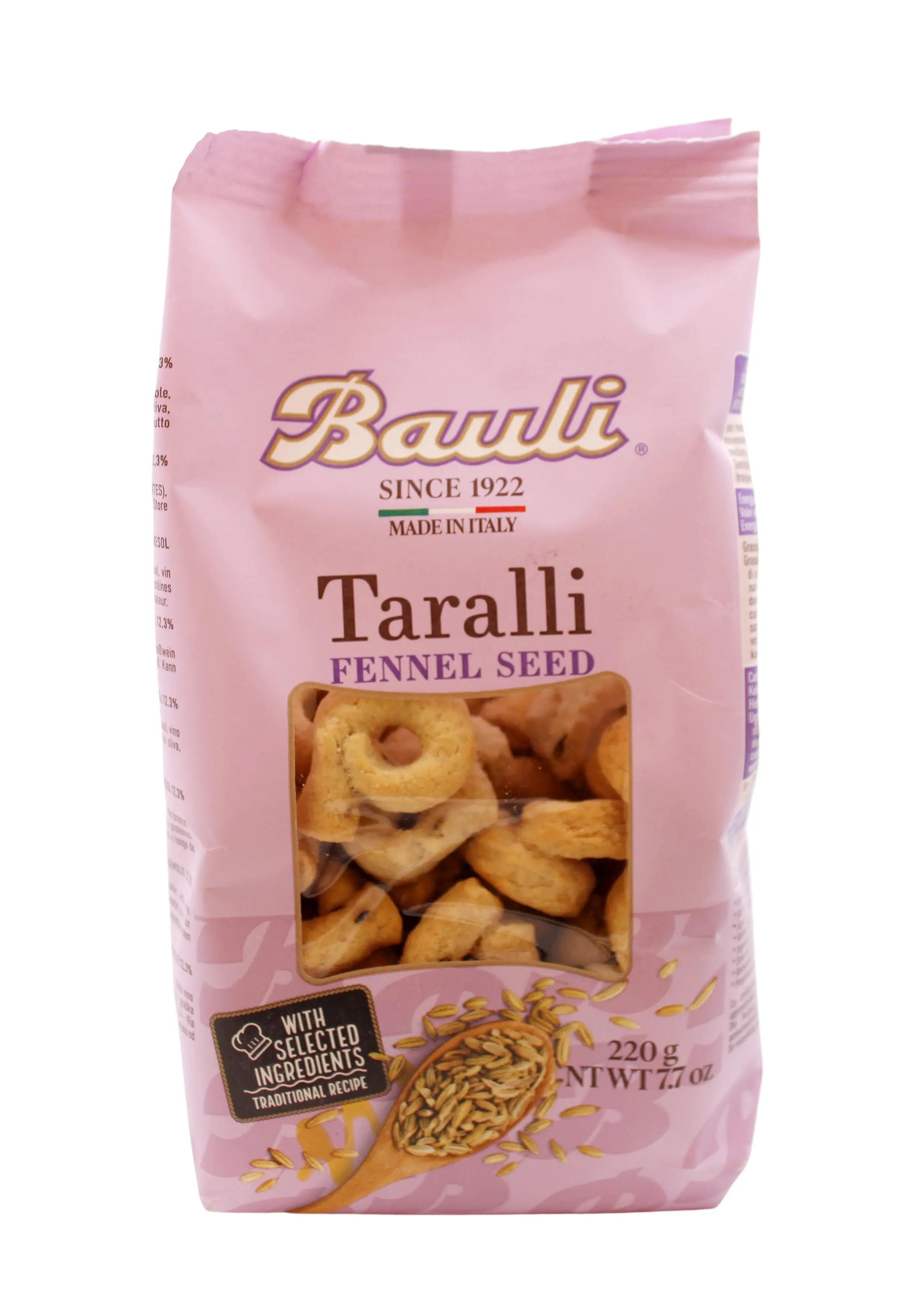 Taralli Fennel Seed 220 g Taralli Fennel Seed 220 g