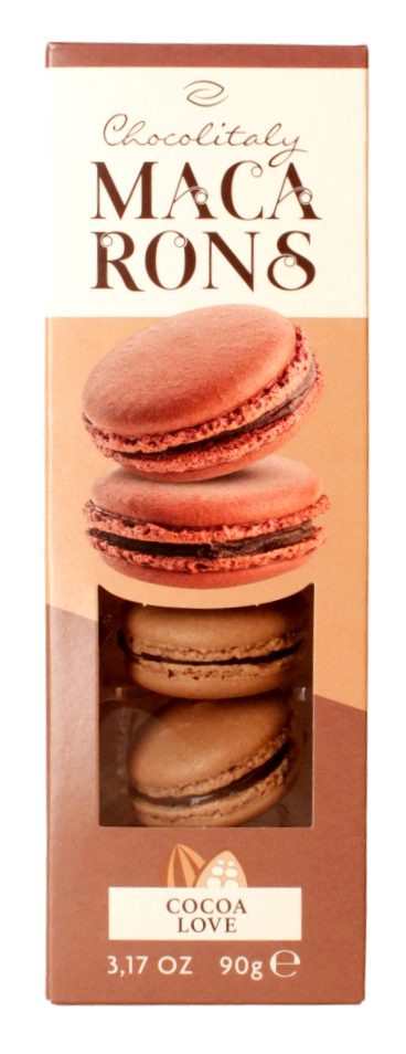 (44,33 €/kg) Chocolitaly Macarons Cocoa 90 g