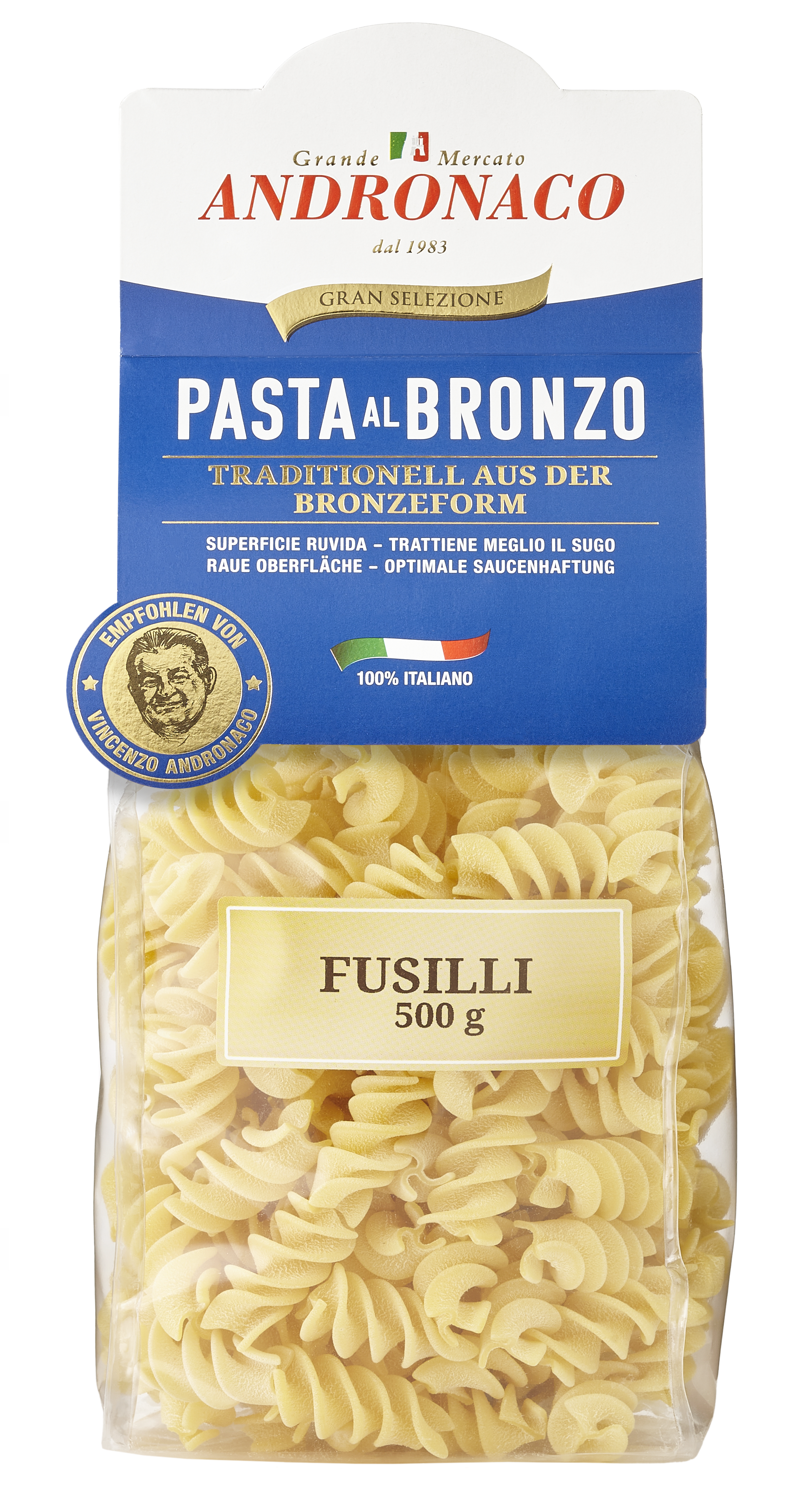 (7,98 €/kg) ANDRONACO Pasta al Bronzo Fusilli 500 g