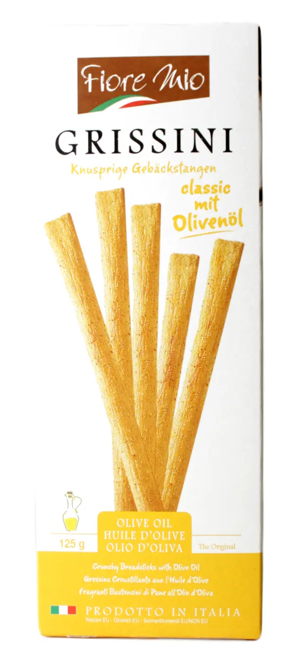 Grissini Classic mit Olivenöl 125g Grissini Classic mit Olivenöl 125g