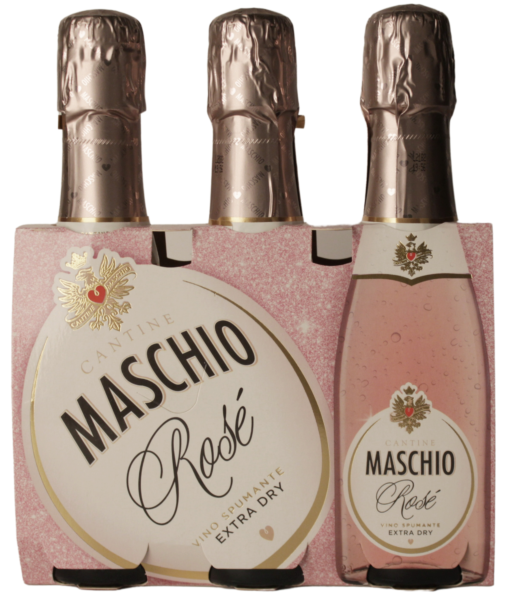 (14,98 €/l) Maschio Vino Spumante Rosé Extra Dry 3 x 0,2 l
