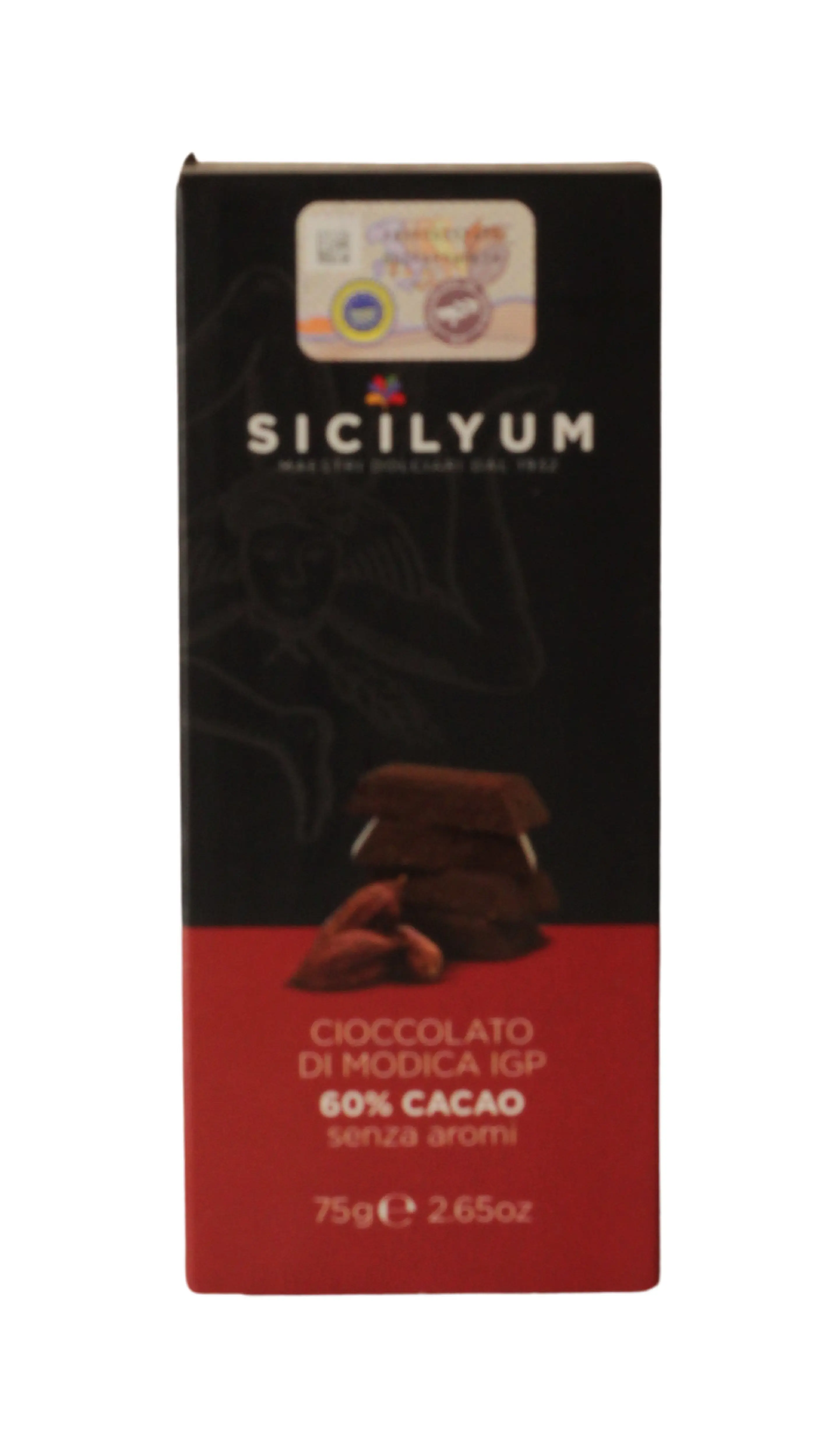 Cioccolato di Modica IGP 60% Cacao 75 g Cioccolato di Modica IGP 60% Cacao 75 g