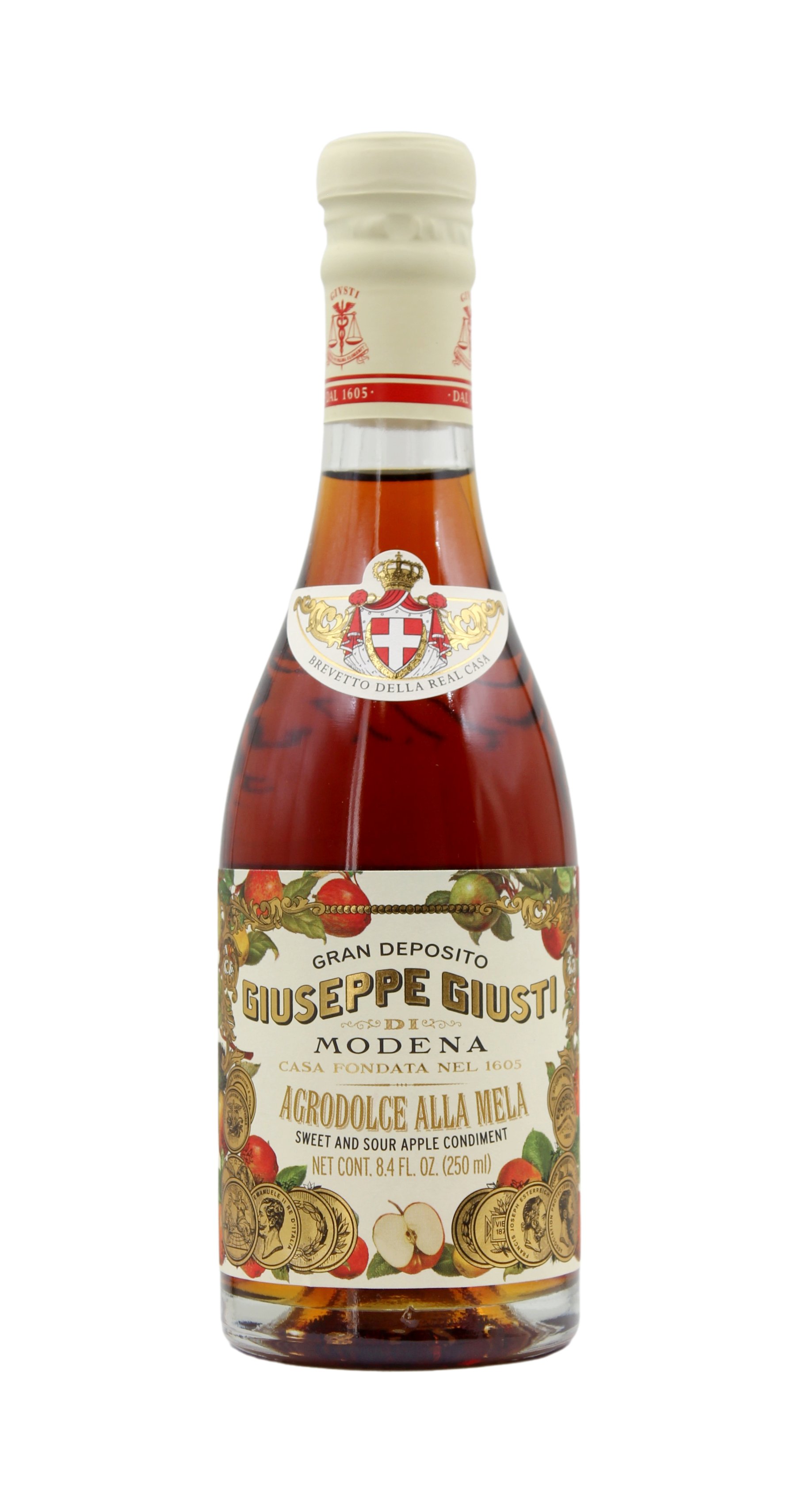 Giusti, Condimento Agrodolce alla Mela 250 ml, Balsamico & Essig, 0,25 l