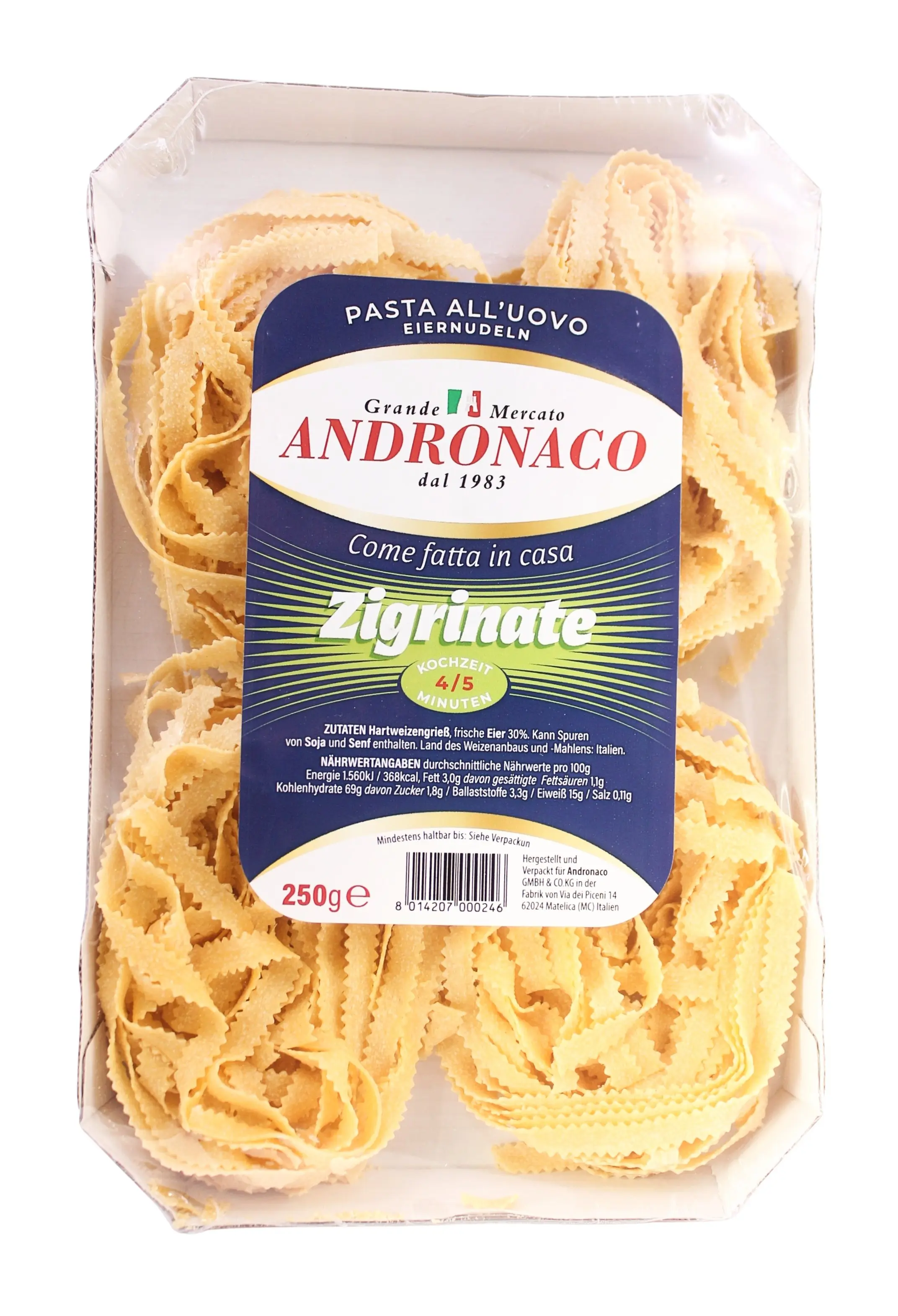 Zigrinate all´uovo 250g 