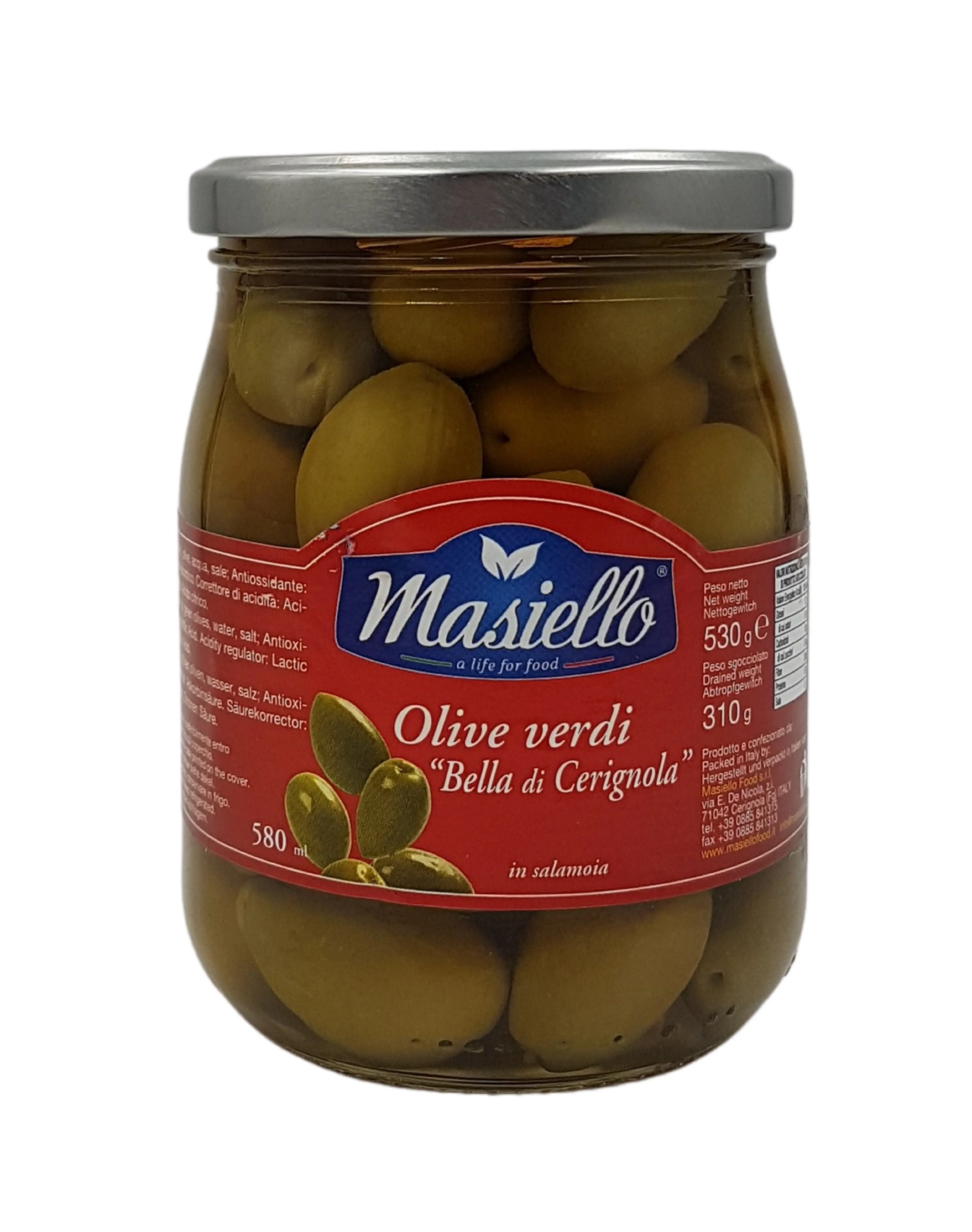Olive verdi Bella di Cerignola 530 g Olive verdi Bella di Cerignola 530 g