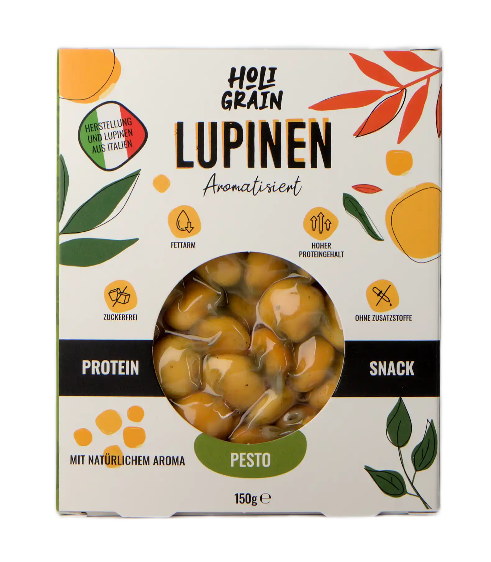 Lupinen Snack Pesto 150g