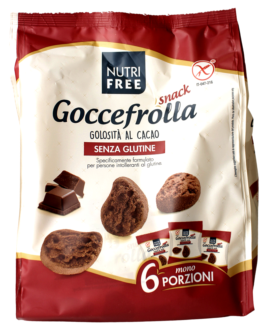 Nutri Free , Goccefrolla Golosità al Cacao senza Glutine 240g, Glutenfrei, 0,24 kg